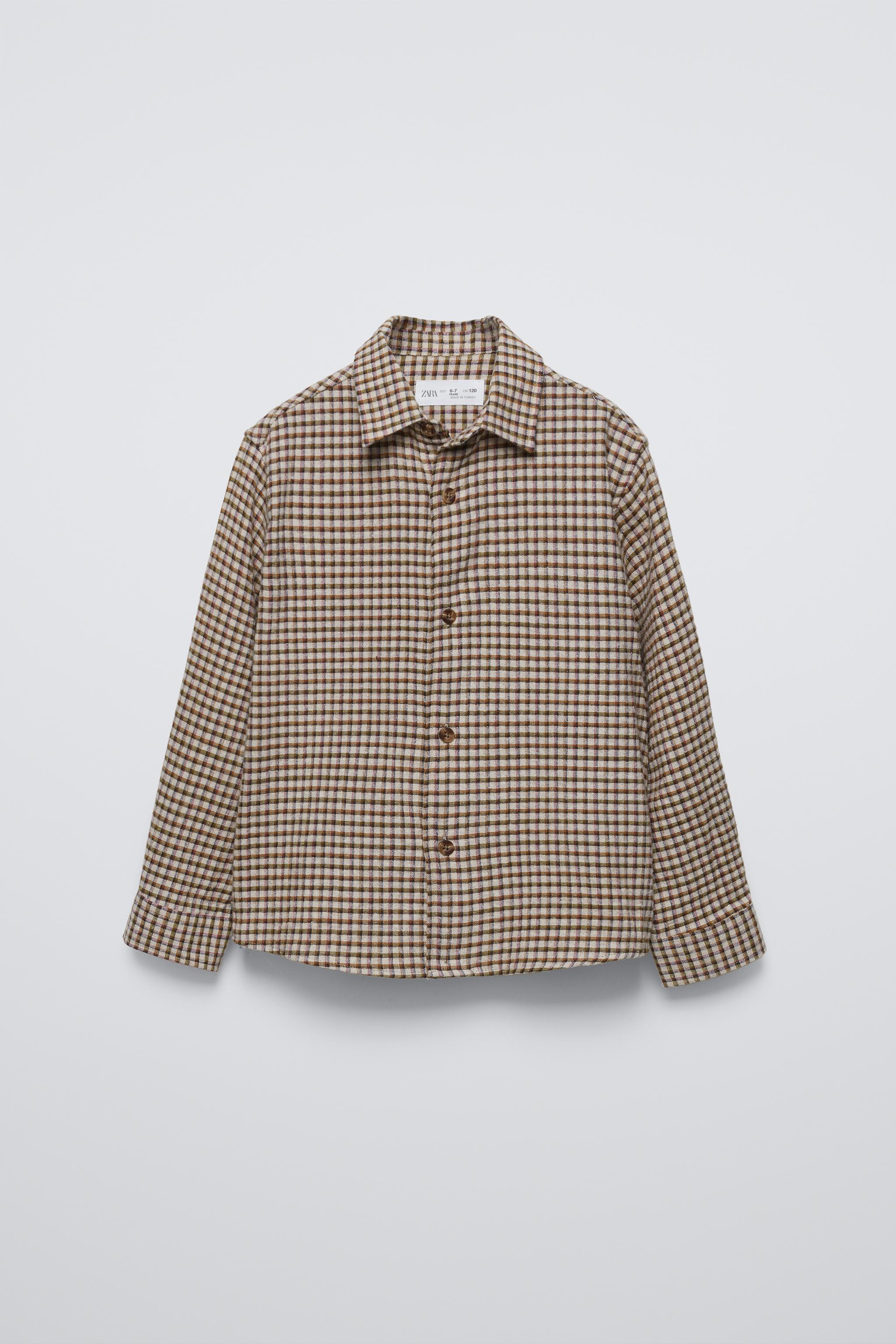  Рубашка ZARA PLAID SHIRT ZARA