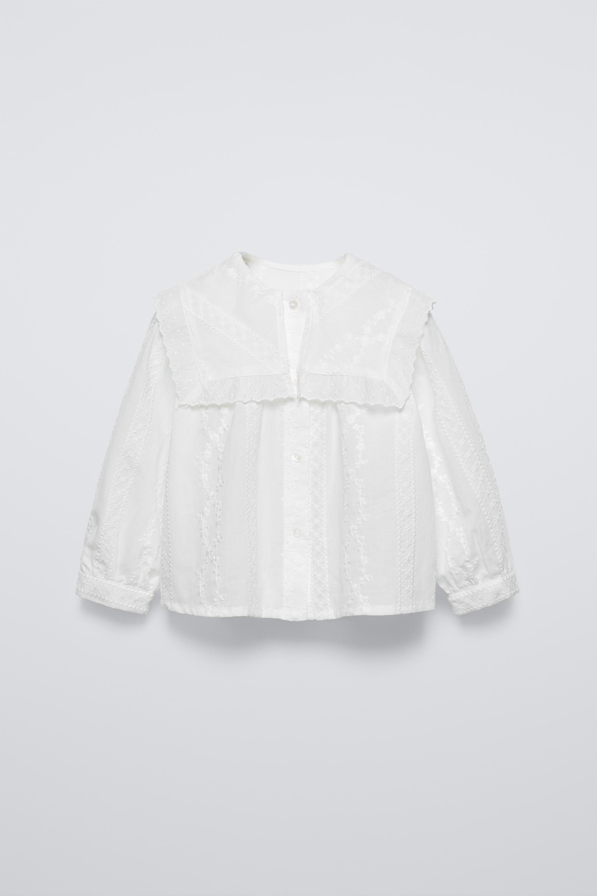  Рубашка ZARA ROMANTIC EMBROIDERED ZARA