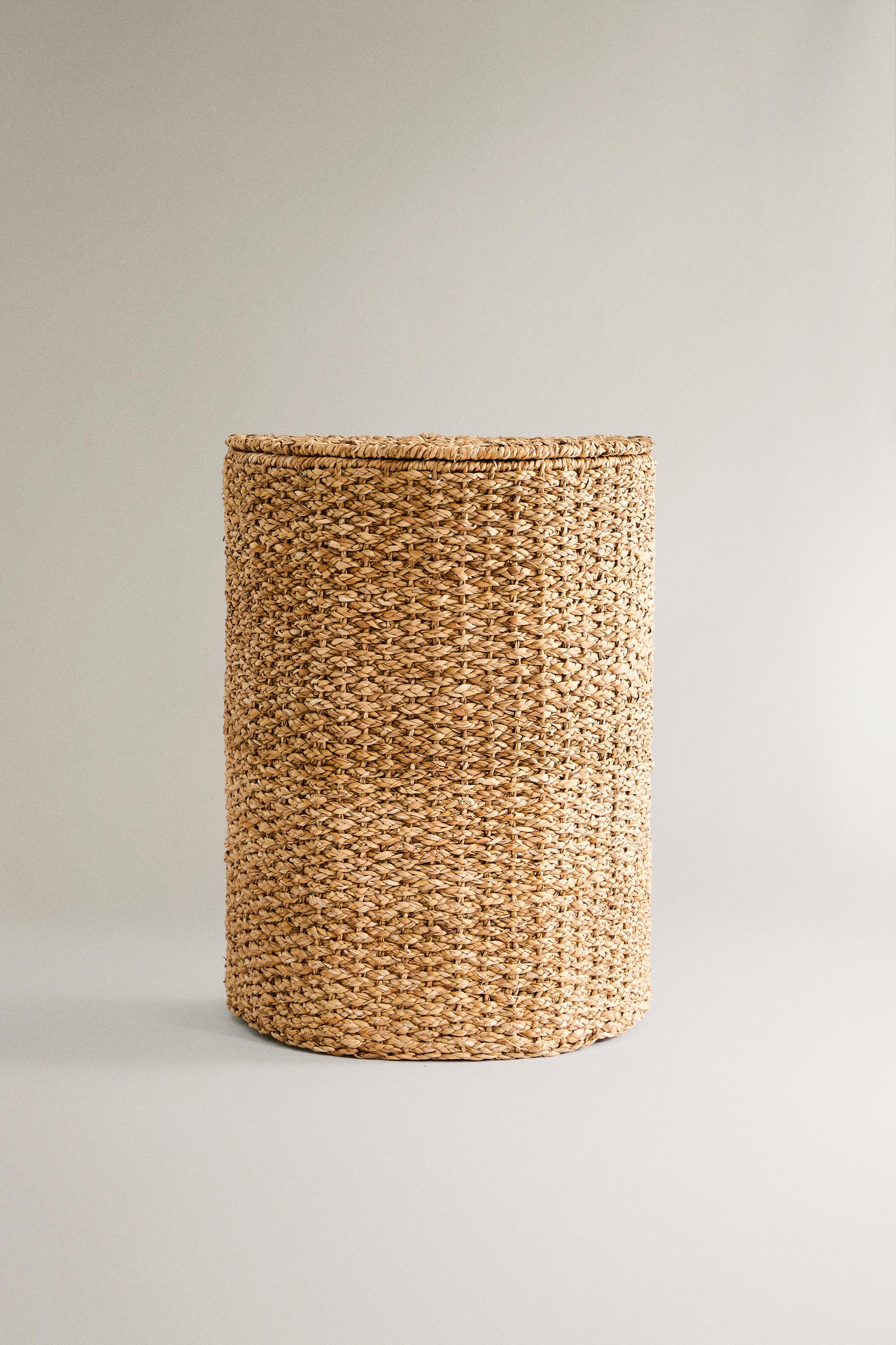 SEAGRASS BASKET WITH LID Zara Home