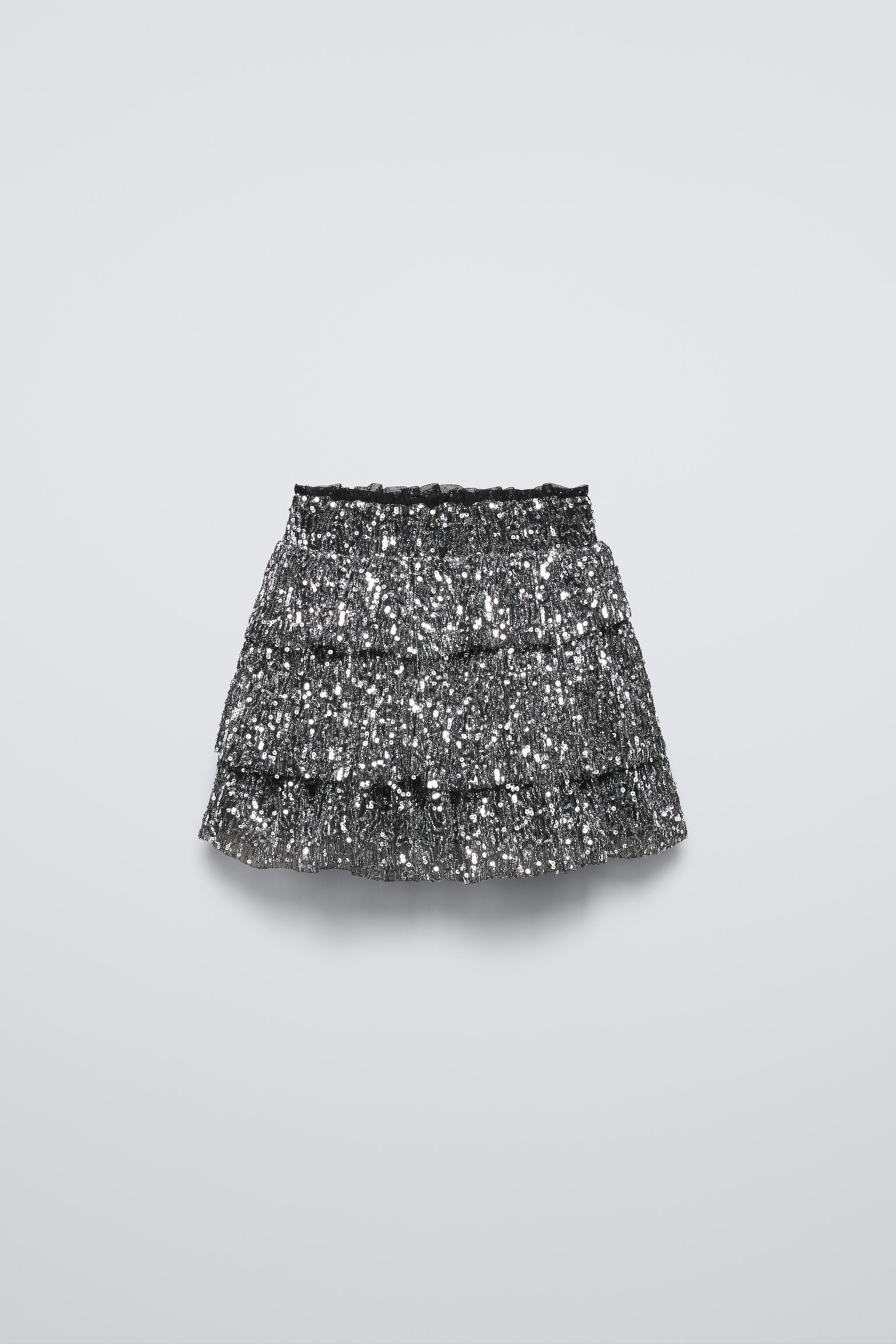 Детская Юбка ZARA SEQUIN RUFFLE SKIRT ZARA