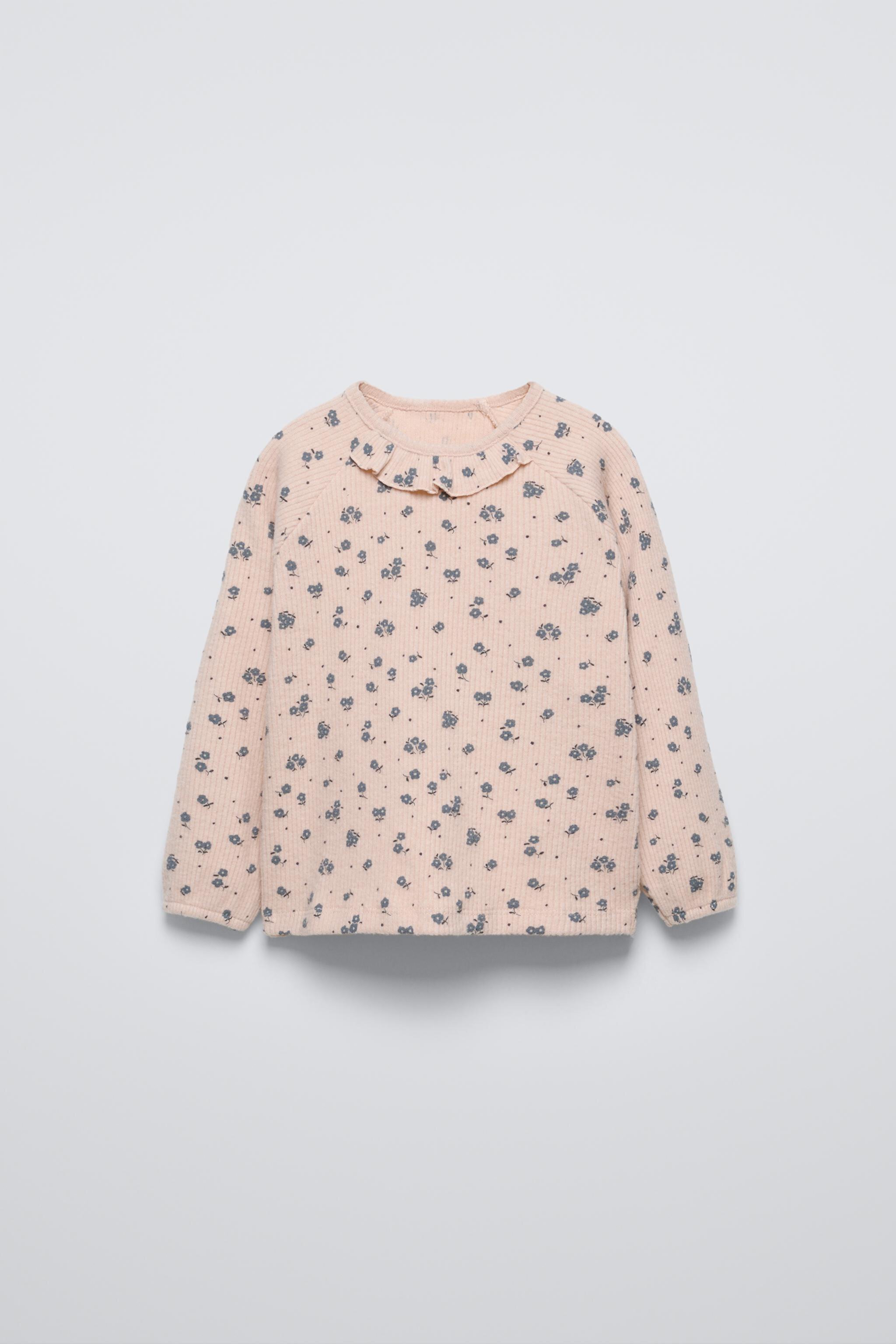  Футболка ZARA SOFT TOUCH FLORAL TOP ZARA