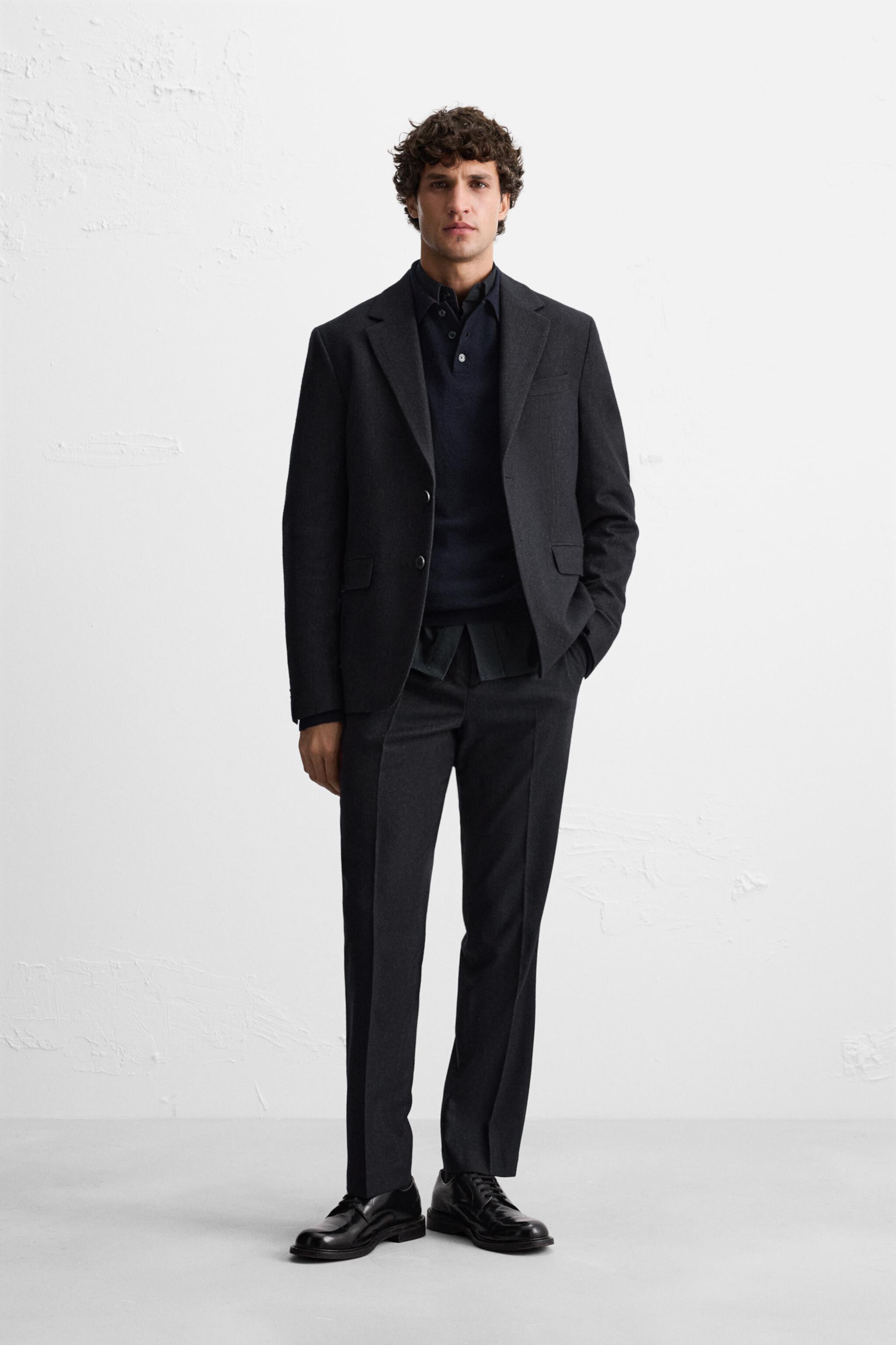 TEXTURED SUIT JACKET ZARA