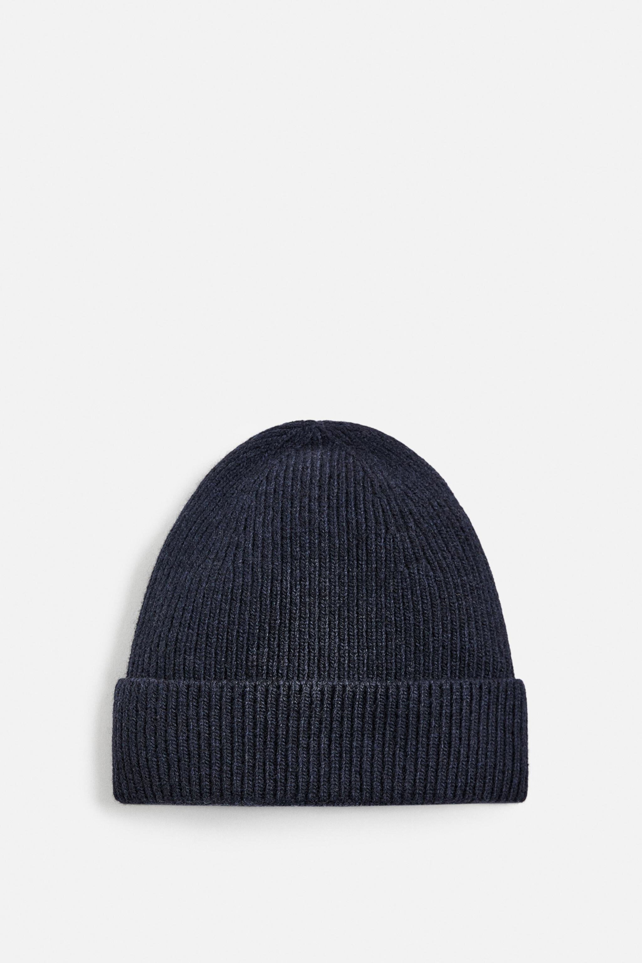 Шапка бини ZARA WOOL BLEND KNIT HAT ZARA