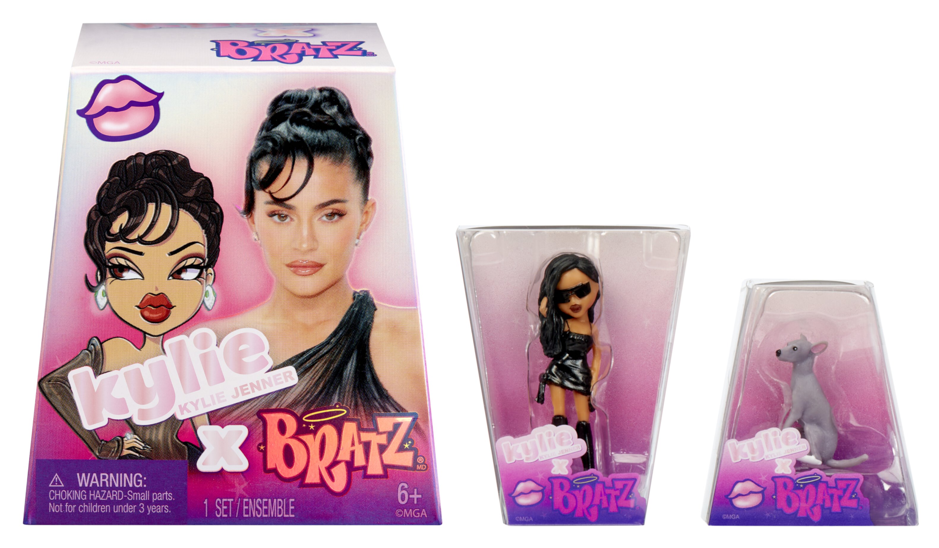 Mini Bratz x Kylie Jenner Series 1 Collectible Figures, 2 Minis in Each Pack, Blind Packaging Doubles as Display Bratz