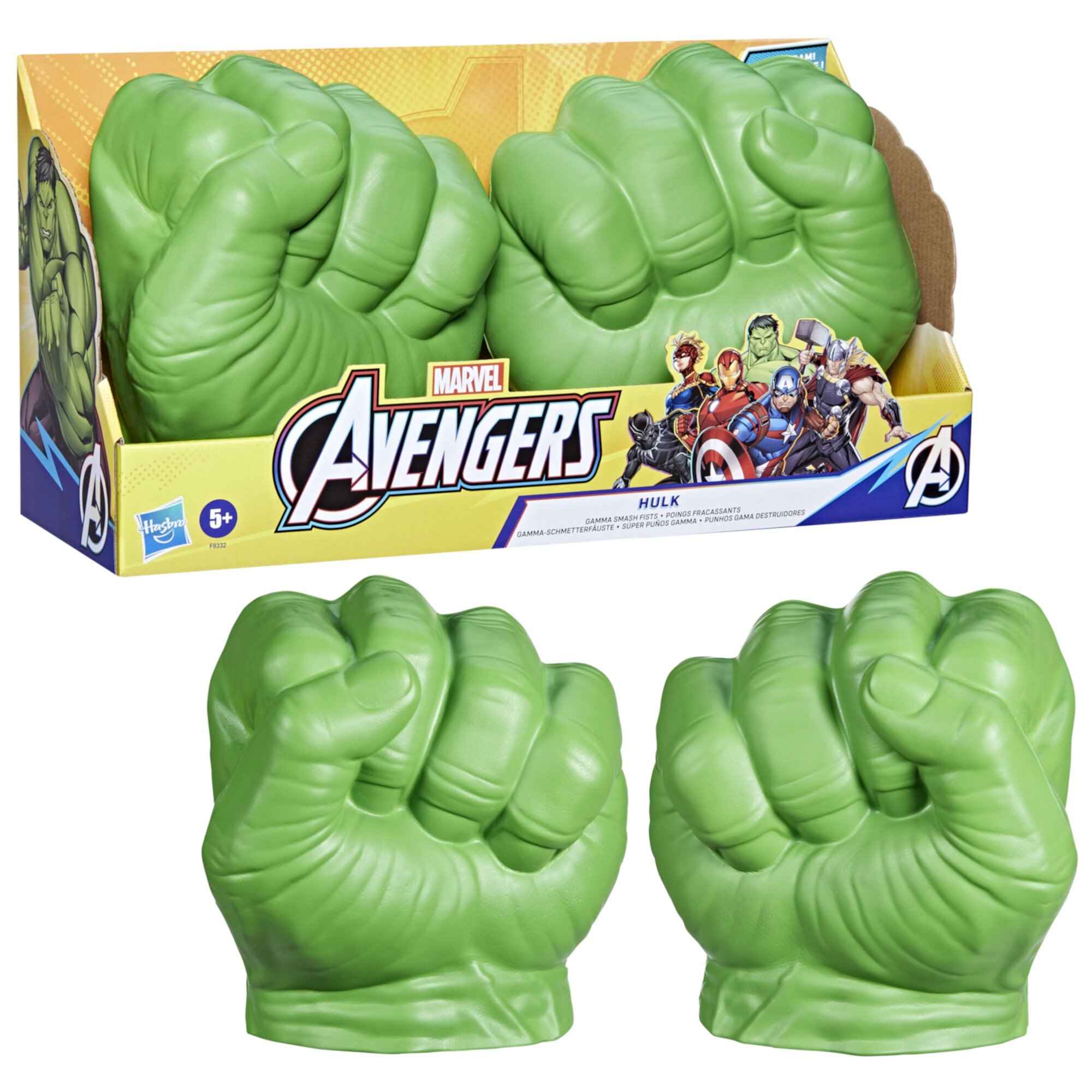 Marvel Avengers Hulk Gamma Smash Fists, Kids Halloween Costumes, Ages 5+ Marvel