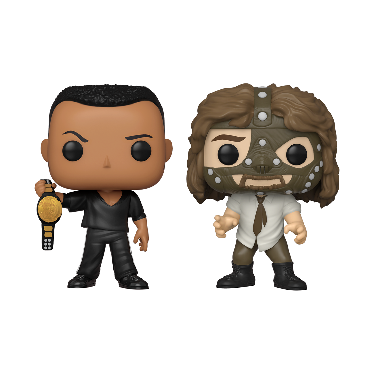 Funko POP! WWE: The Rock vs. Mankind (2 Pack) - Walmart Exclusive Funko