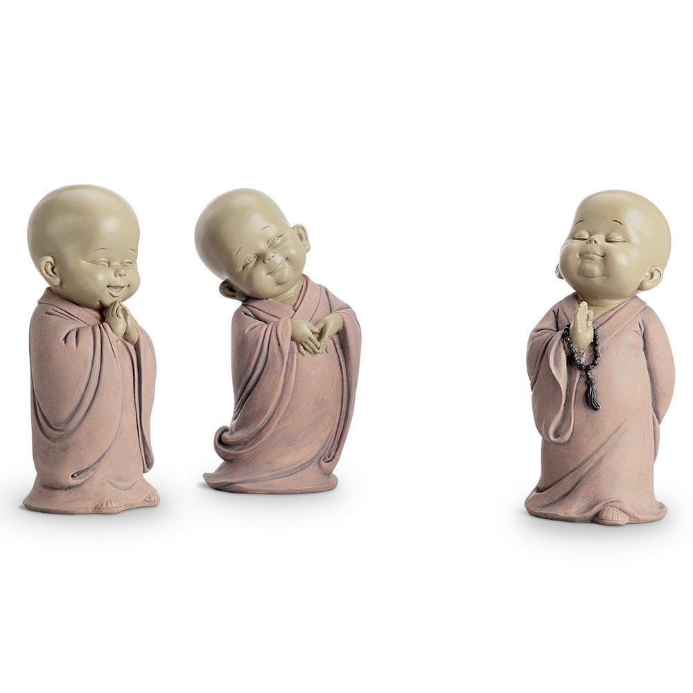 Standing Buddhist Monks Set of 3 SPI Home