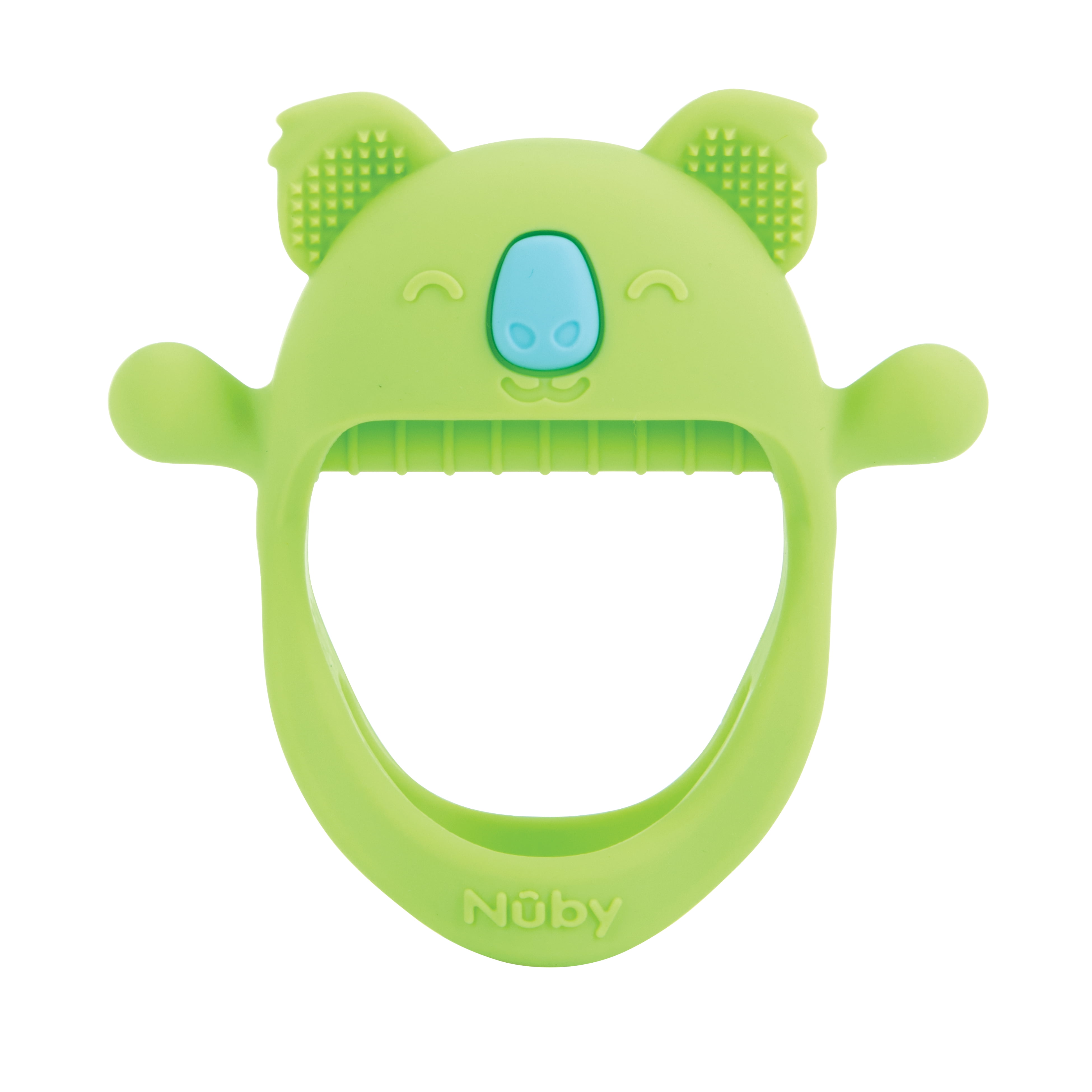 Nuby Mini Wrist Grip Silicone Teething Mitten for Babies, Lion NUBY