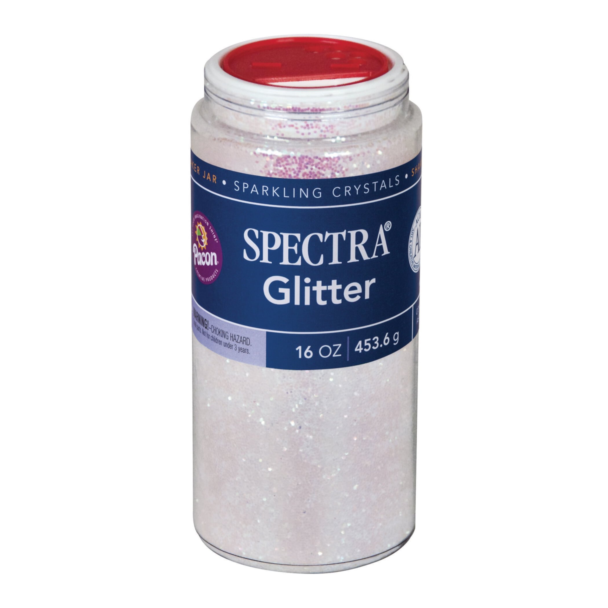 Pacon Spectra Glitter Sparkling Crystals, 16 oz., Iridescent Pacon