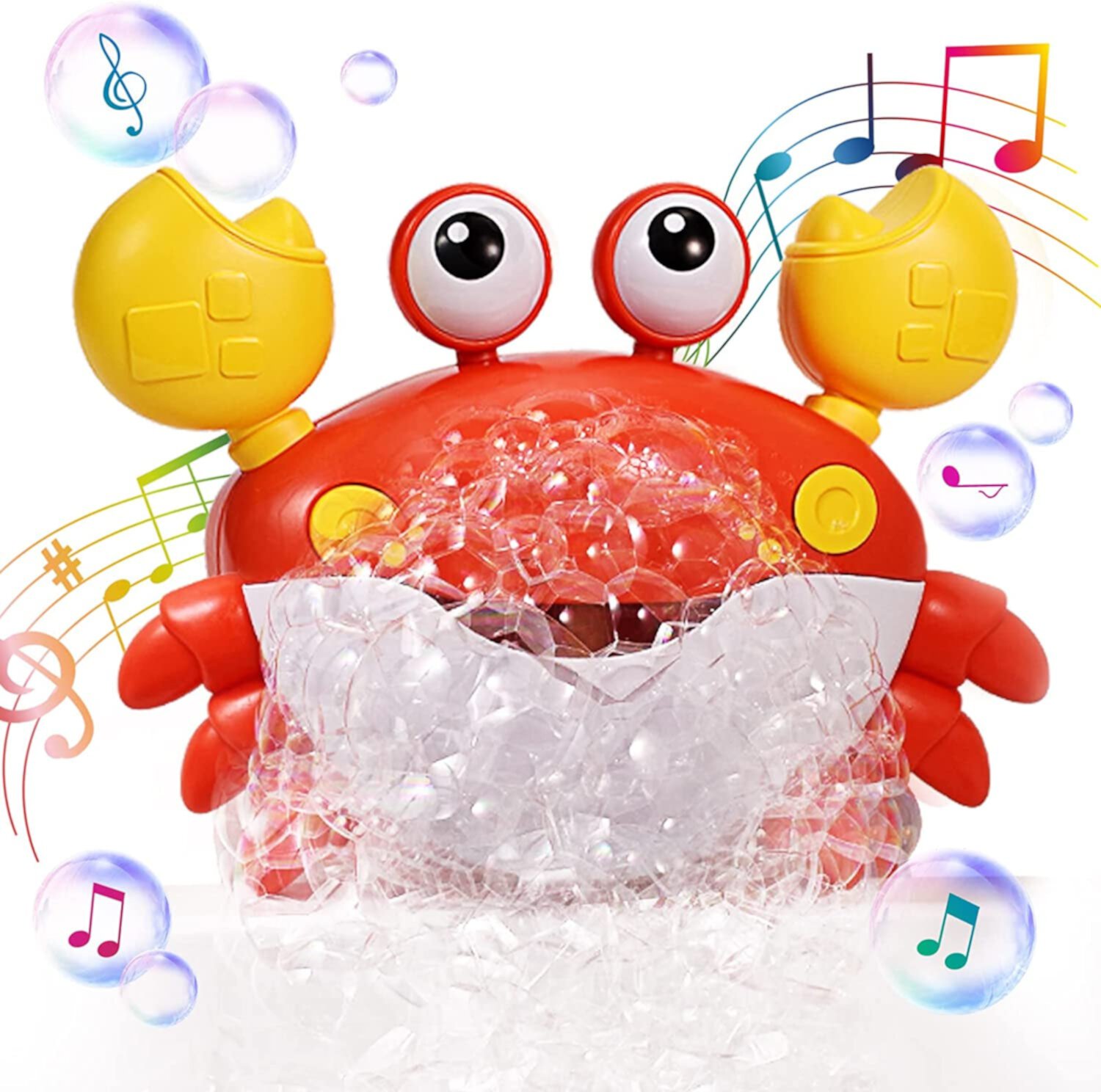 Bubble Crab Bath Toys, Automatic Bubble Maker Baby Bath Toys for Toddlers, Fun Bubble Toys with Music KUBLAI