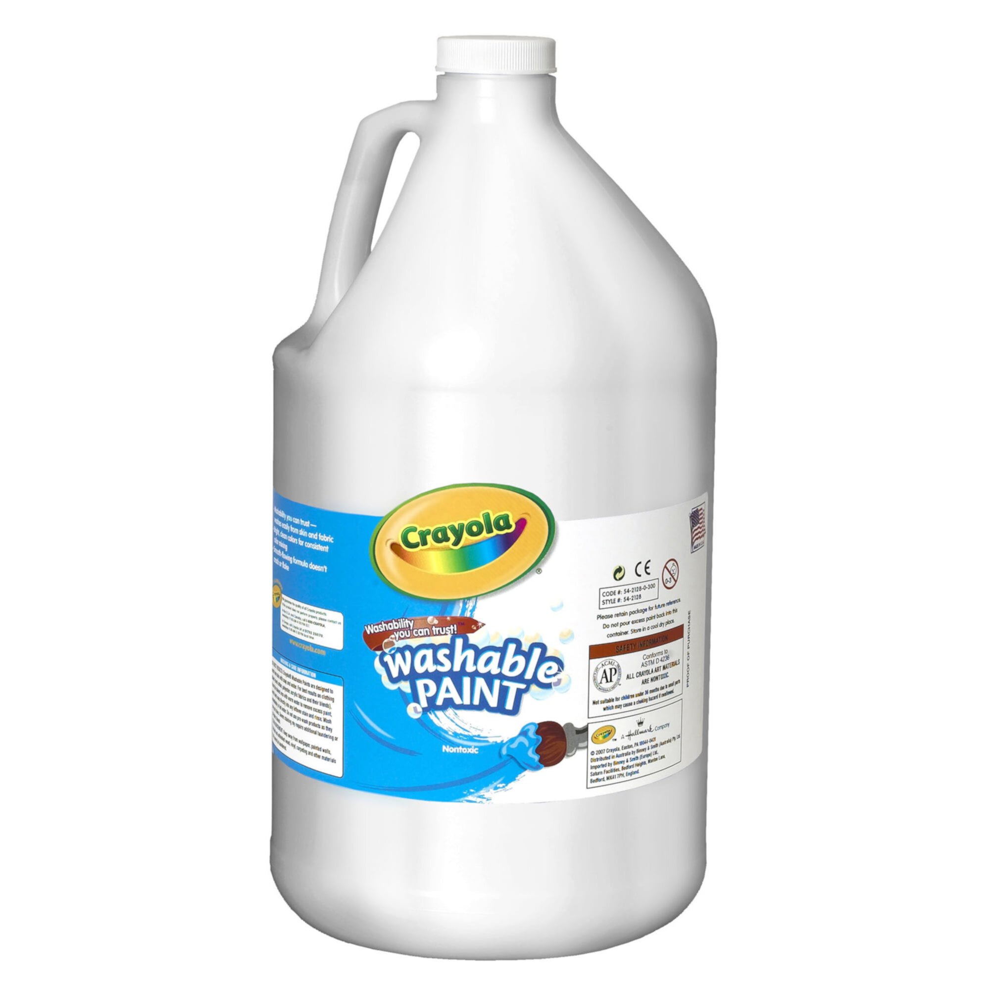 Crayola Washable Paint, White, Gallon Crayola