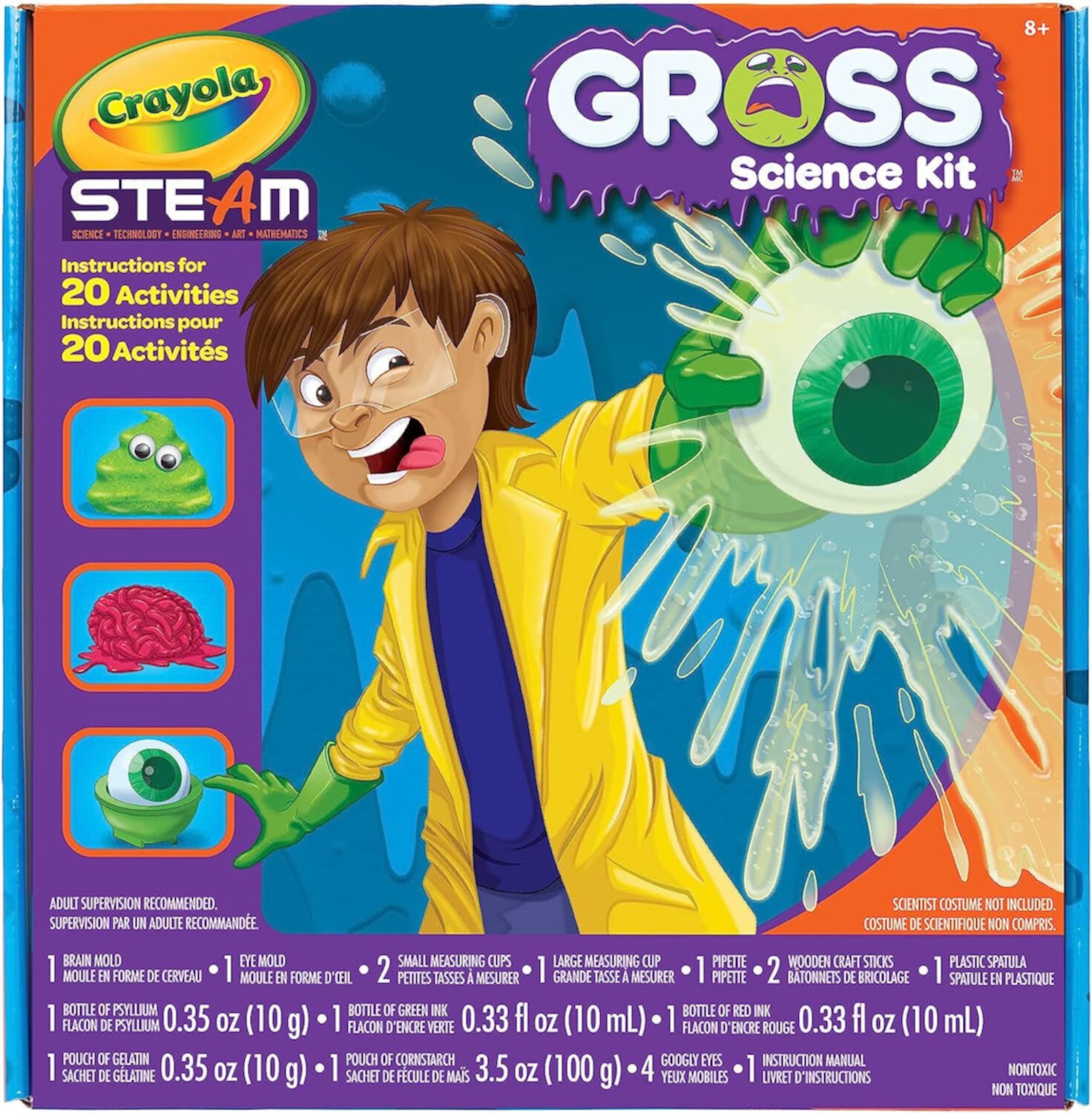 Crayola Steam Gross Science Kit, Beginner Unisex Child, 15 Pieces Crayola