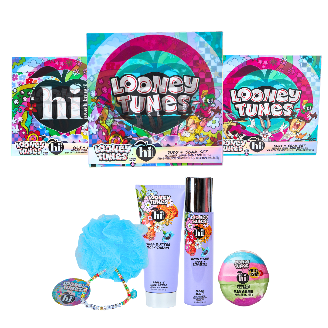 Hi Peach Layne X Looney Tunes 4-Piece Suds and Soak Bath Set Hi Peach Layne