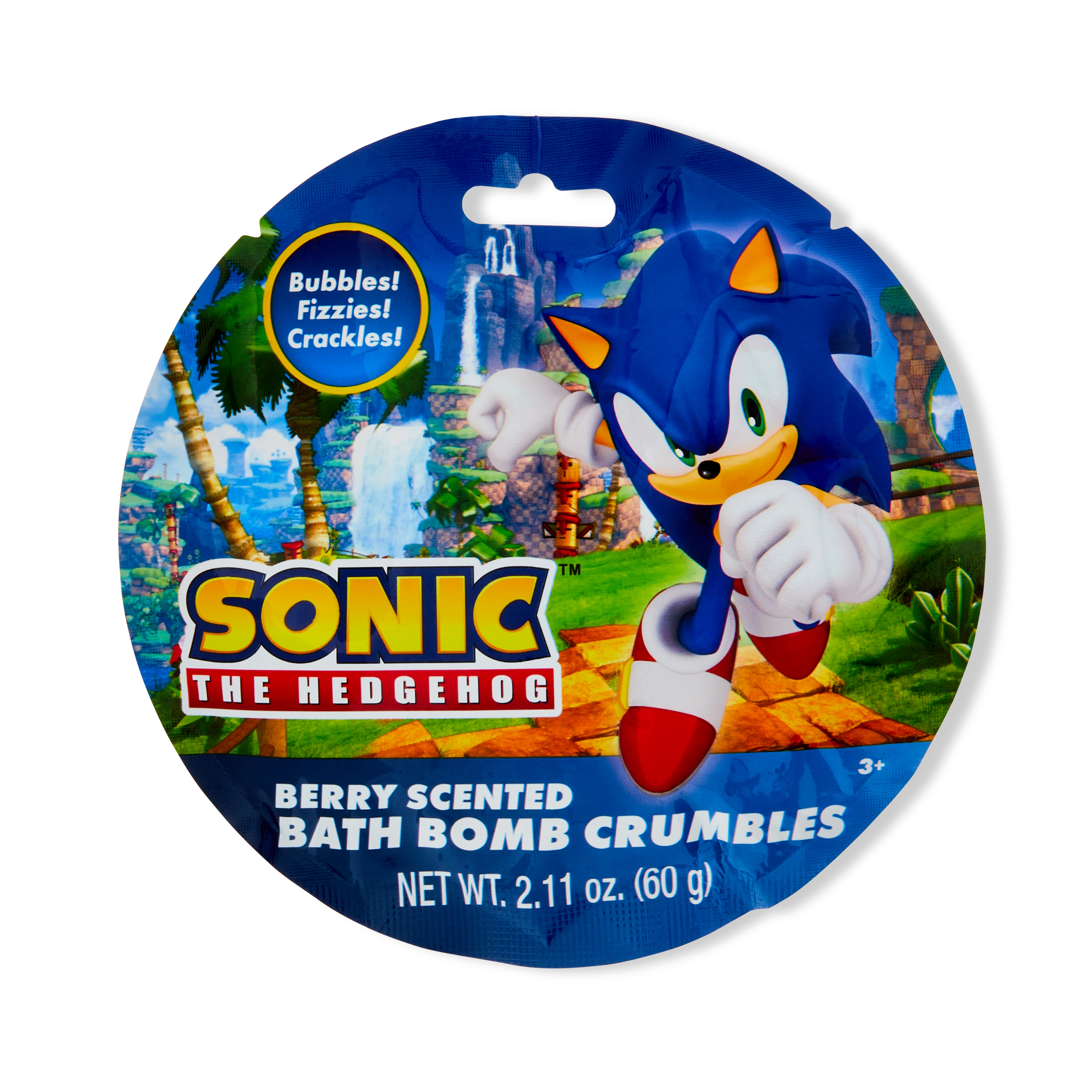 Sonic the Hedgehog Bath Bomb Crumbles, Berry Scented, 2.11 oz Sonic