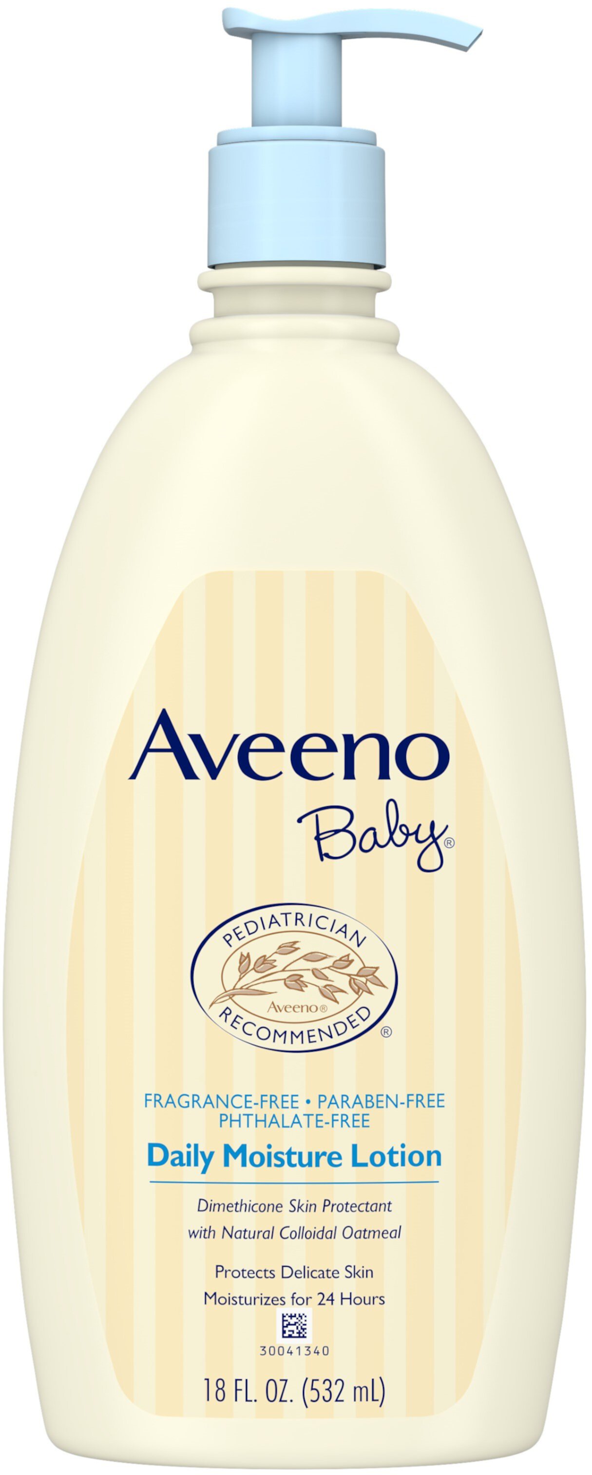 AVEENO Baby Daily Moisture Lotion Fragrance Free 18 oz (Pack of 2) Aveeno