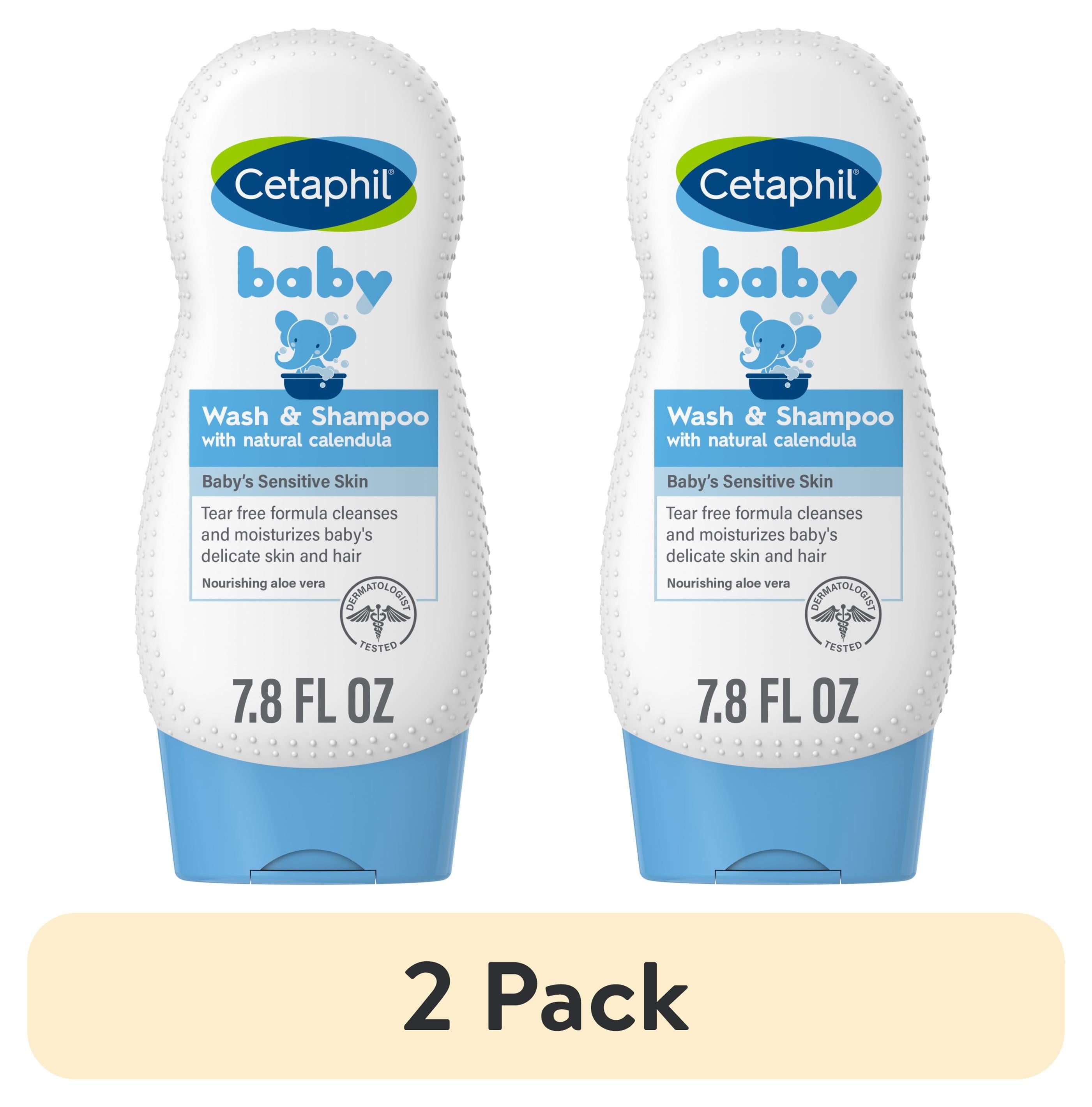 (2 pack) Cetaphil Baby Moisturizing Aloevera Body Wash and Shampoo, Organic Calendula, 7.8 fl oz Cetaphil