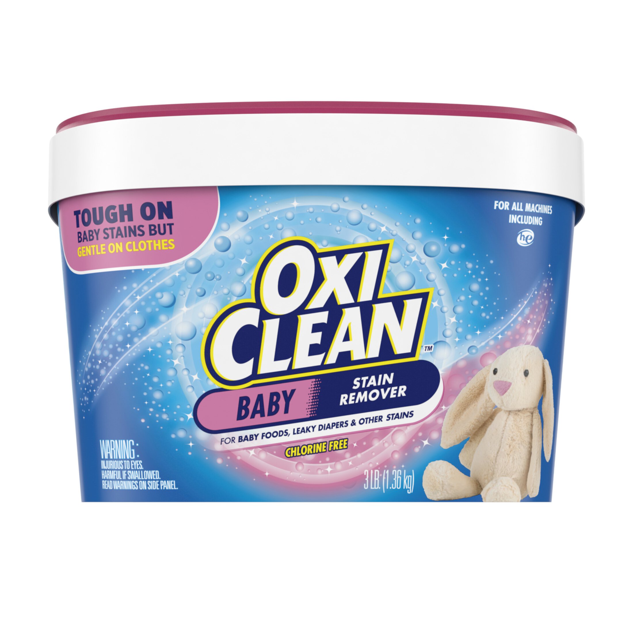 OxiClean Versatile Baby Laundry Stain Remover and Baby Stain Soaker, 3 lb OxiClean