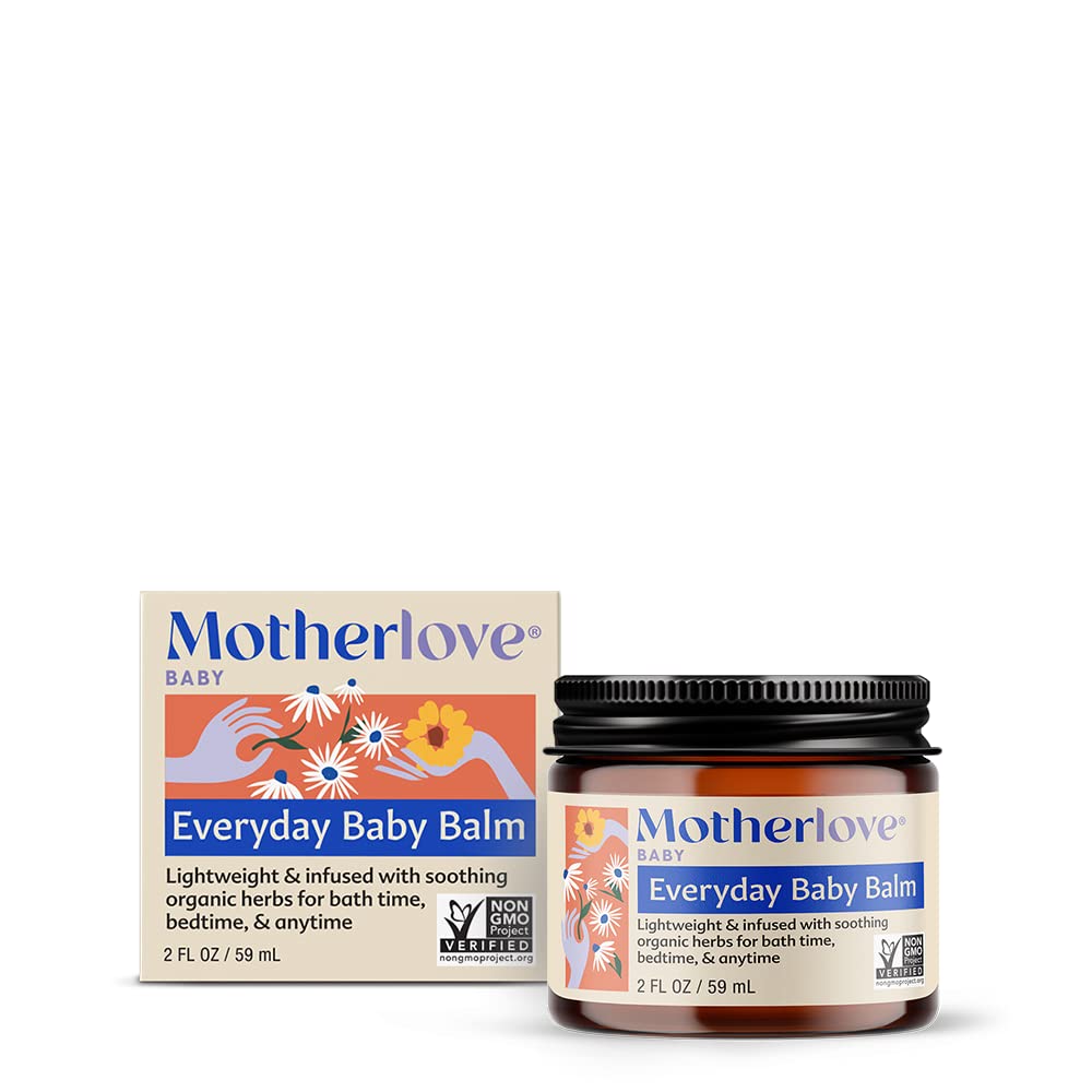 Motherlove Everyday Baby Balm, Gentle Herbal Baby Moisturizer, 2 Ounce Motherlove