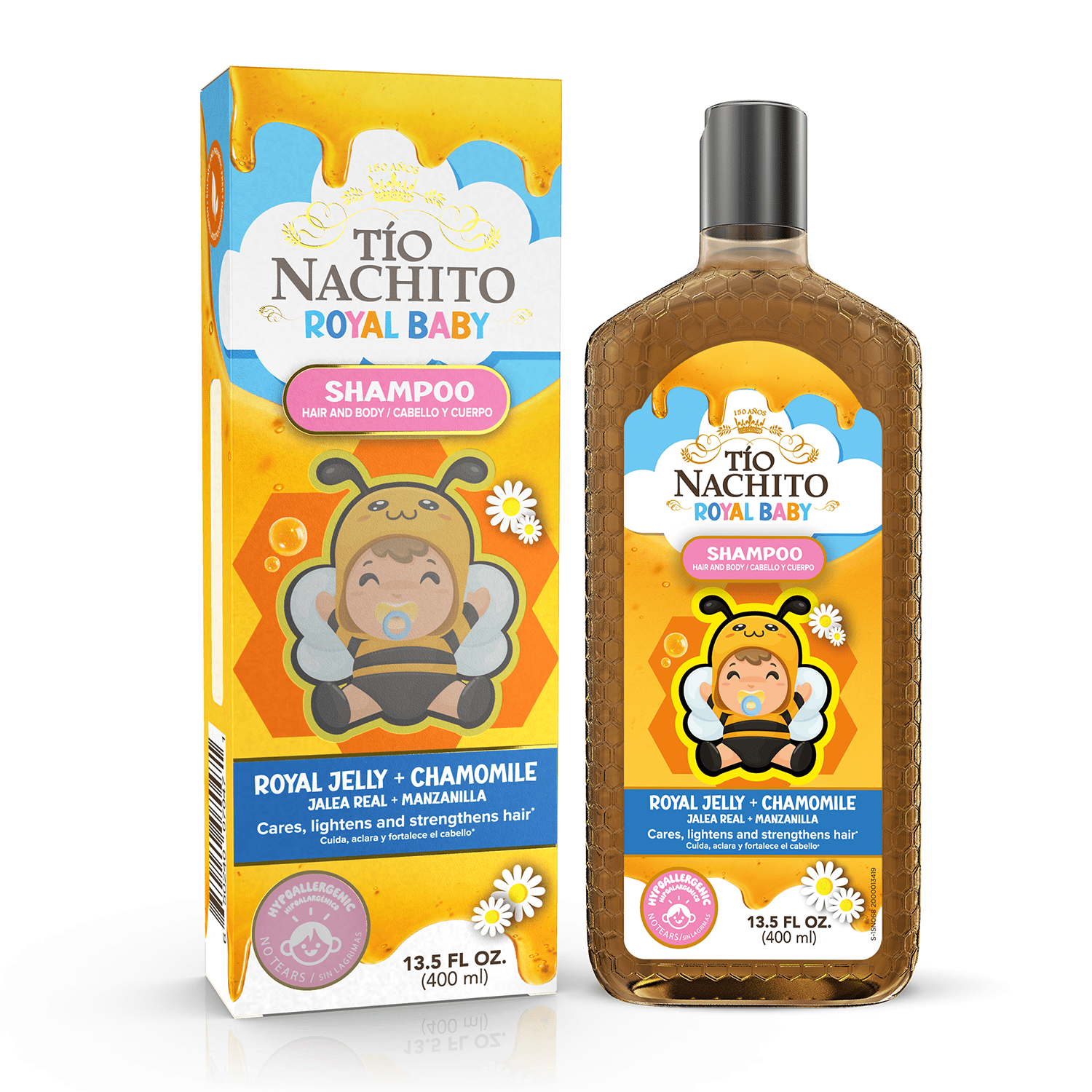 Tio Nacho Tio Nachito Royal Baby Hair and Body Shampoo with Royal Jelly & Chamomile 13.5 fl oz Tio Nacho