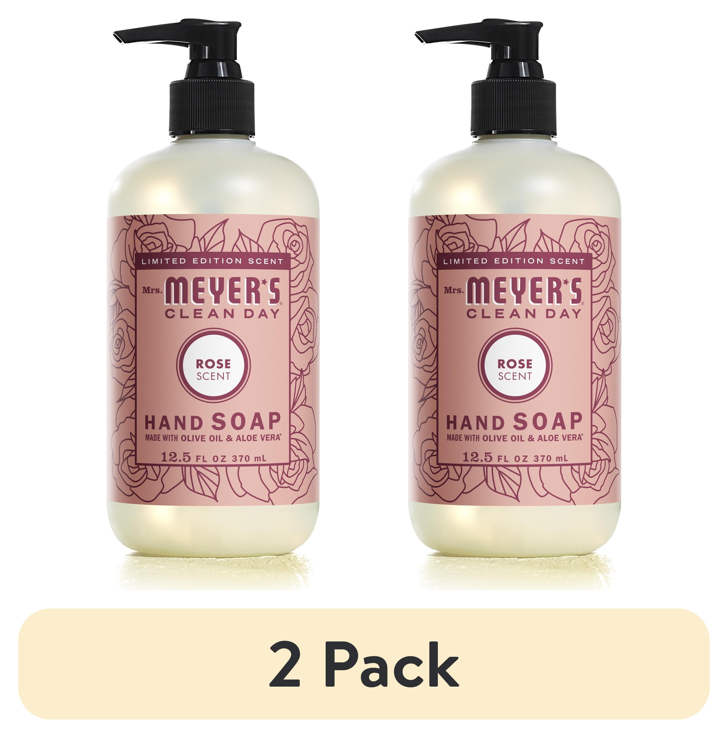 (2 pack) Mrs. Meyer's Clean Day Liquid Hand Soap, Rose Scent, 12.5 Ounce Bottle Mrs. Meyer's