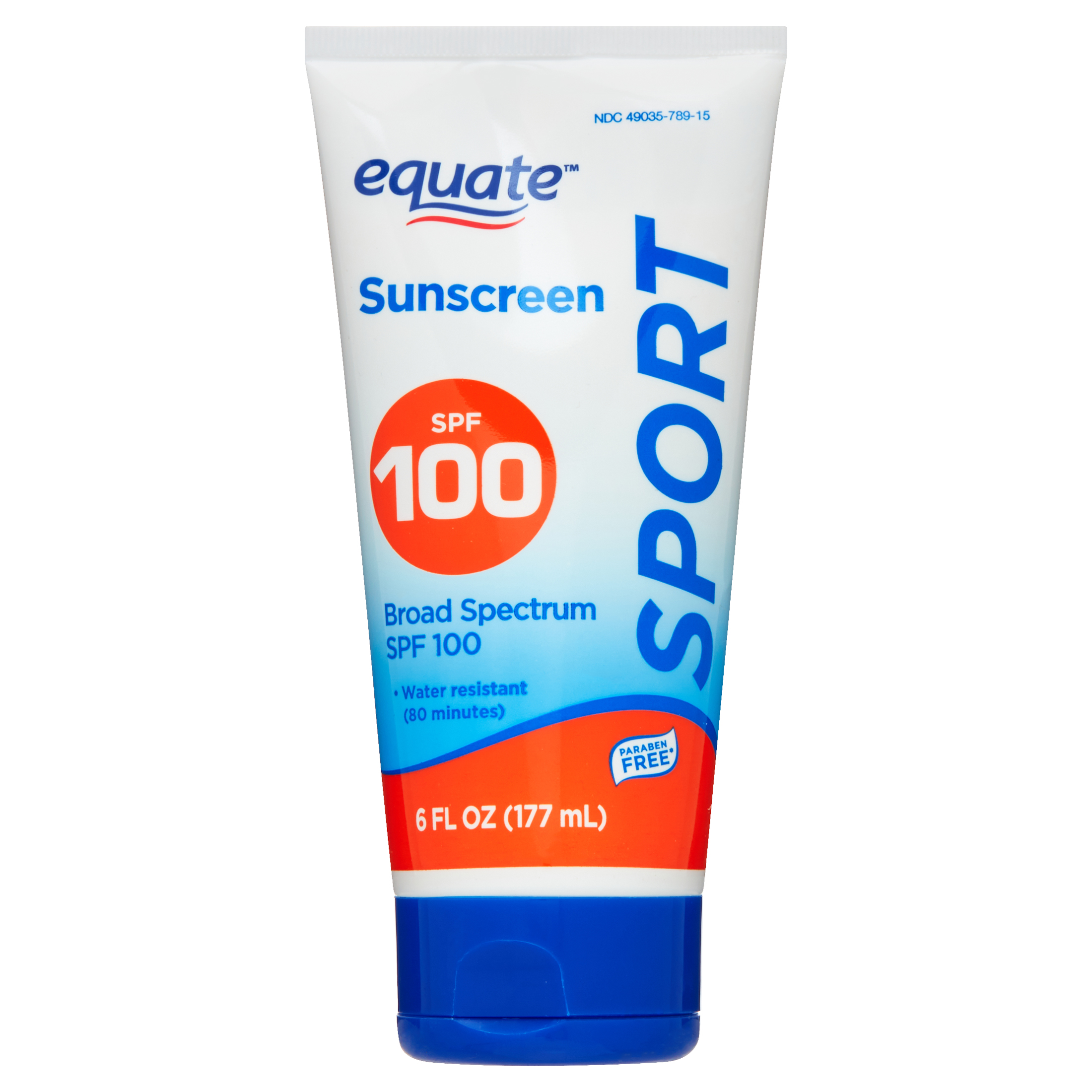 Equate Sport Broad Spectrum Sunscreen Lotion, SPF 100, 6 fl oz Equate