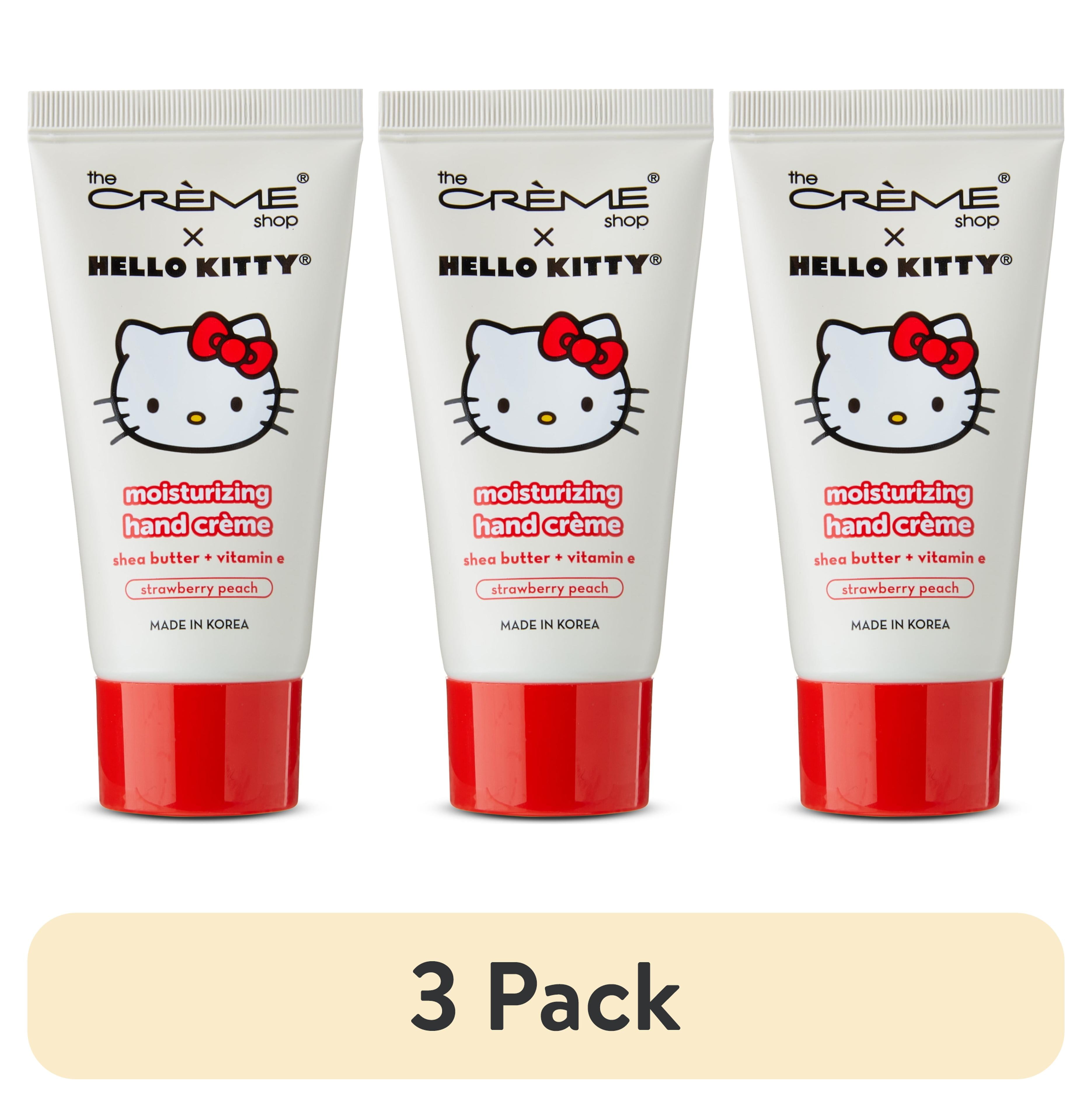 (3 pack) The Creme Shop's Limited Edition Hello Kitty Moisturizing Hand Cream, Strawberry/Peach, 1.69 fl oz The Creme Shop