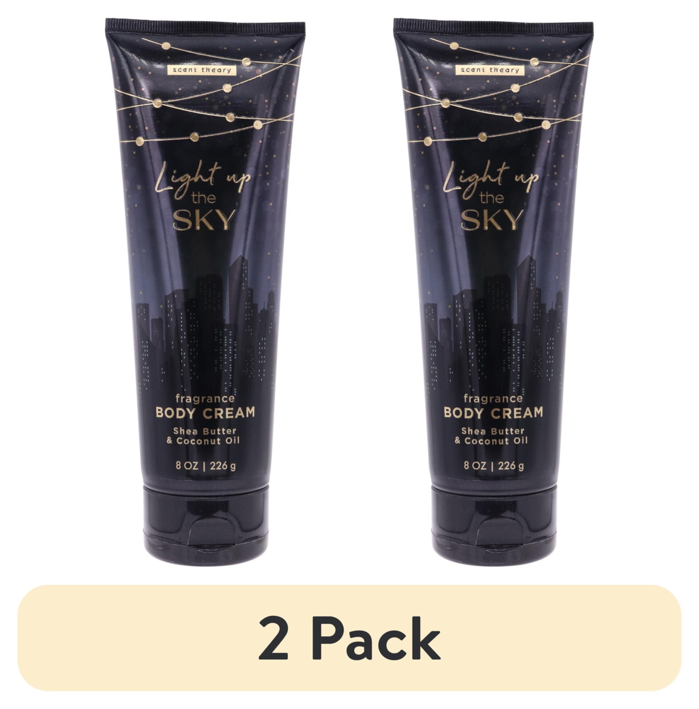 (2 pack) Scent Theory Hand and Body Cream with Shea Butter for All Skin Types, Light Up The Sky, 8 oz Scent Theory