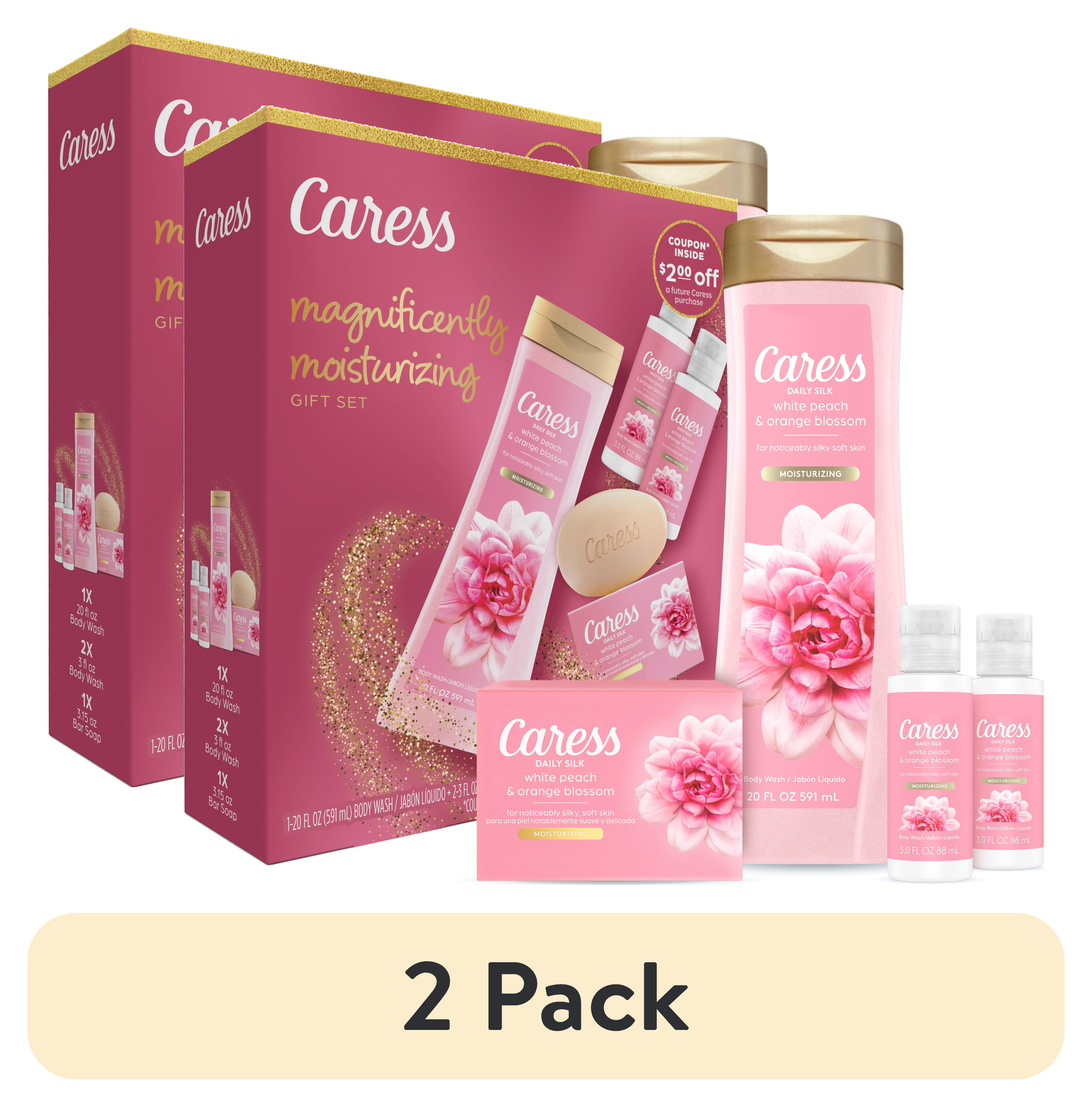 (2 pack) Caress Daily Silk​ Body Wash for Women Magnificently Moisturizing Skincare Gift Set, All Skin Types Caress