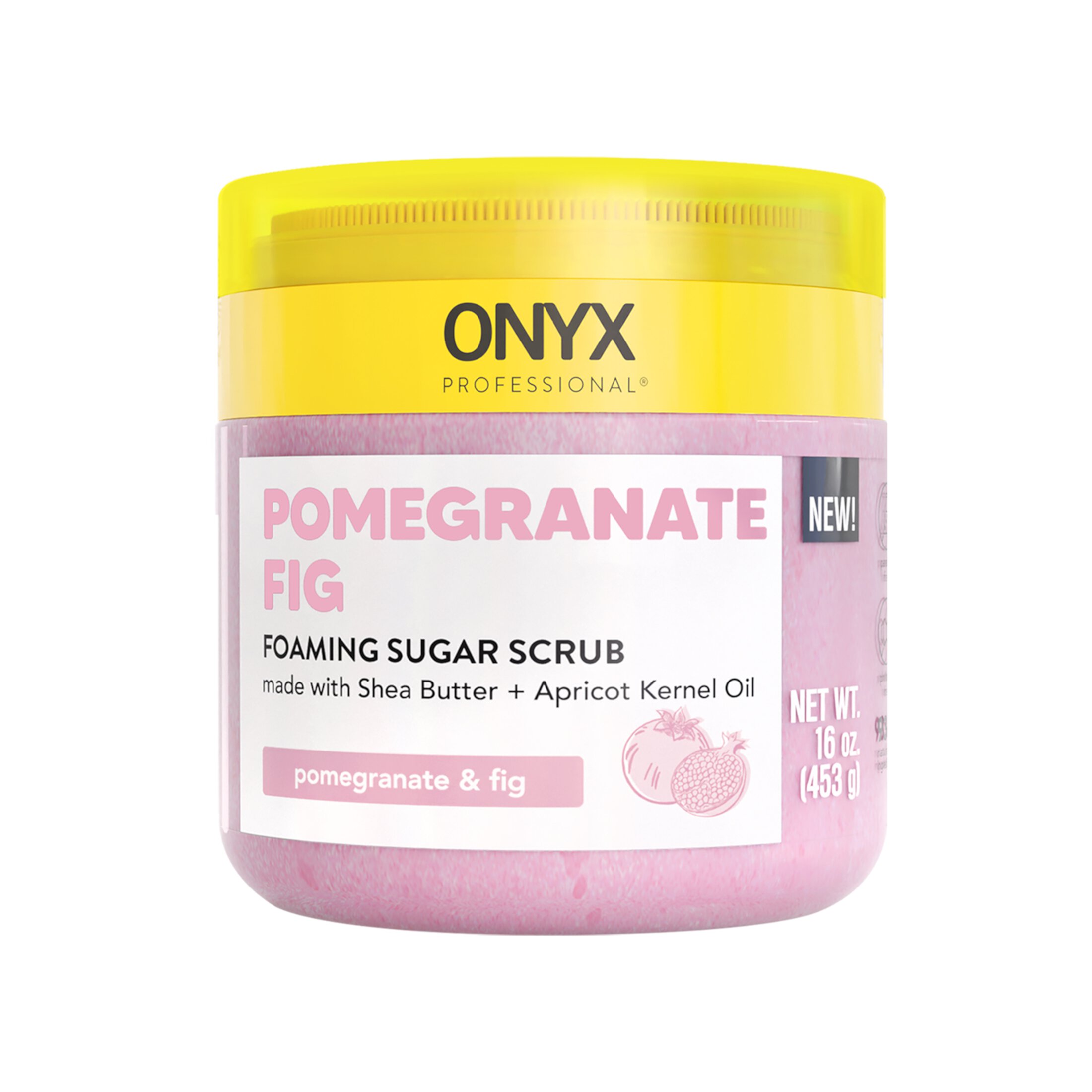 ONYX Professional Foaming Body Scrub with Scrubber, Pomegranate Fig Onyx Brands