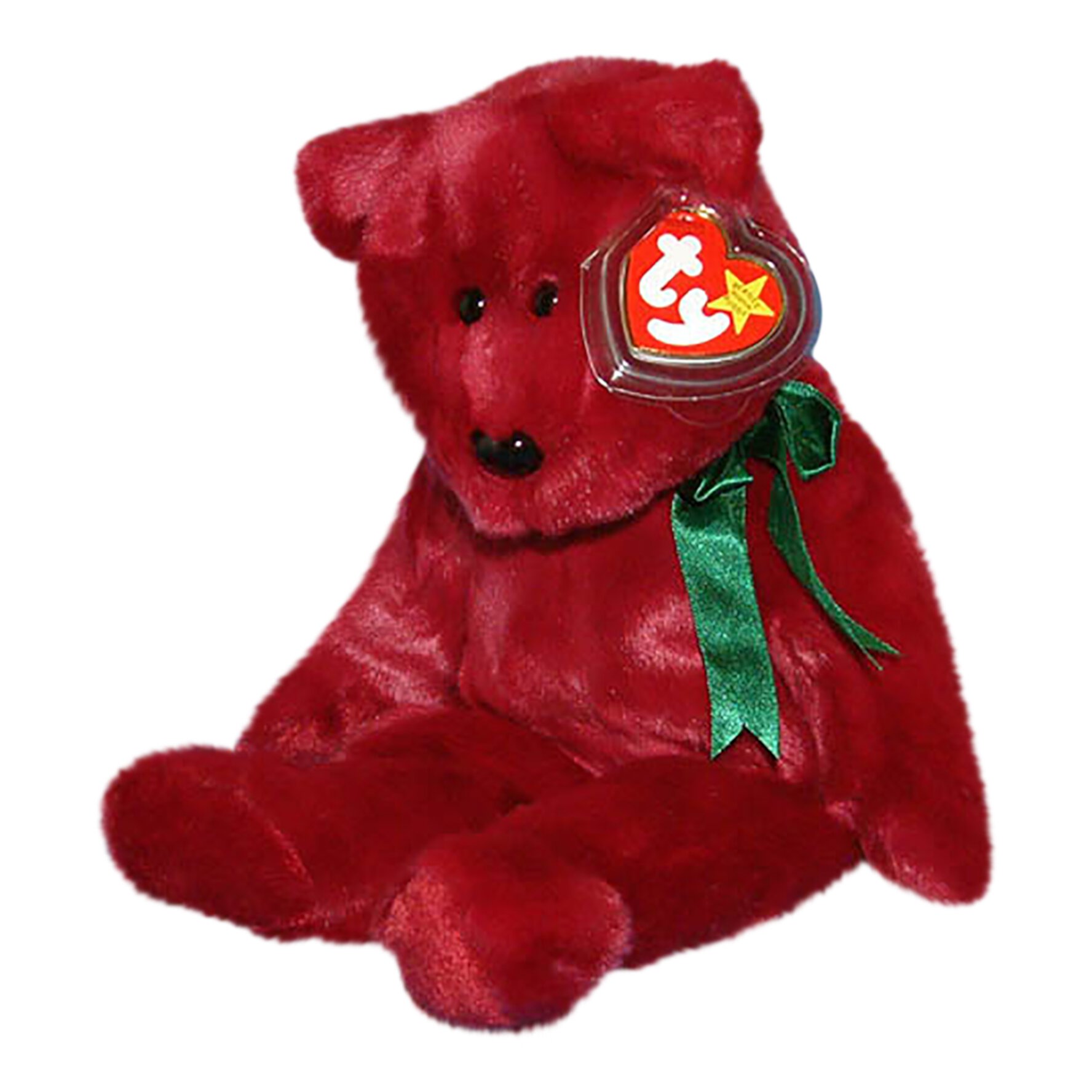 Ty Buddy: Teddy the New Faced Cranberry Bear | Stuffed Animal | MWMT's TY