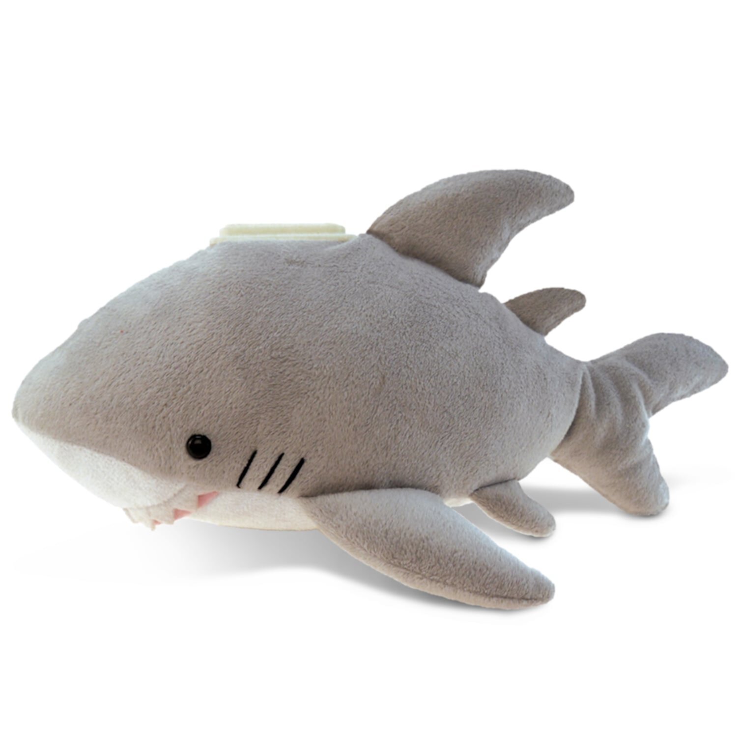 DolliBu Gray Shark Plush Huggie Bank - 9 inches Dollibu