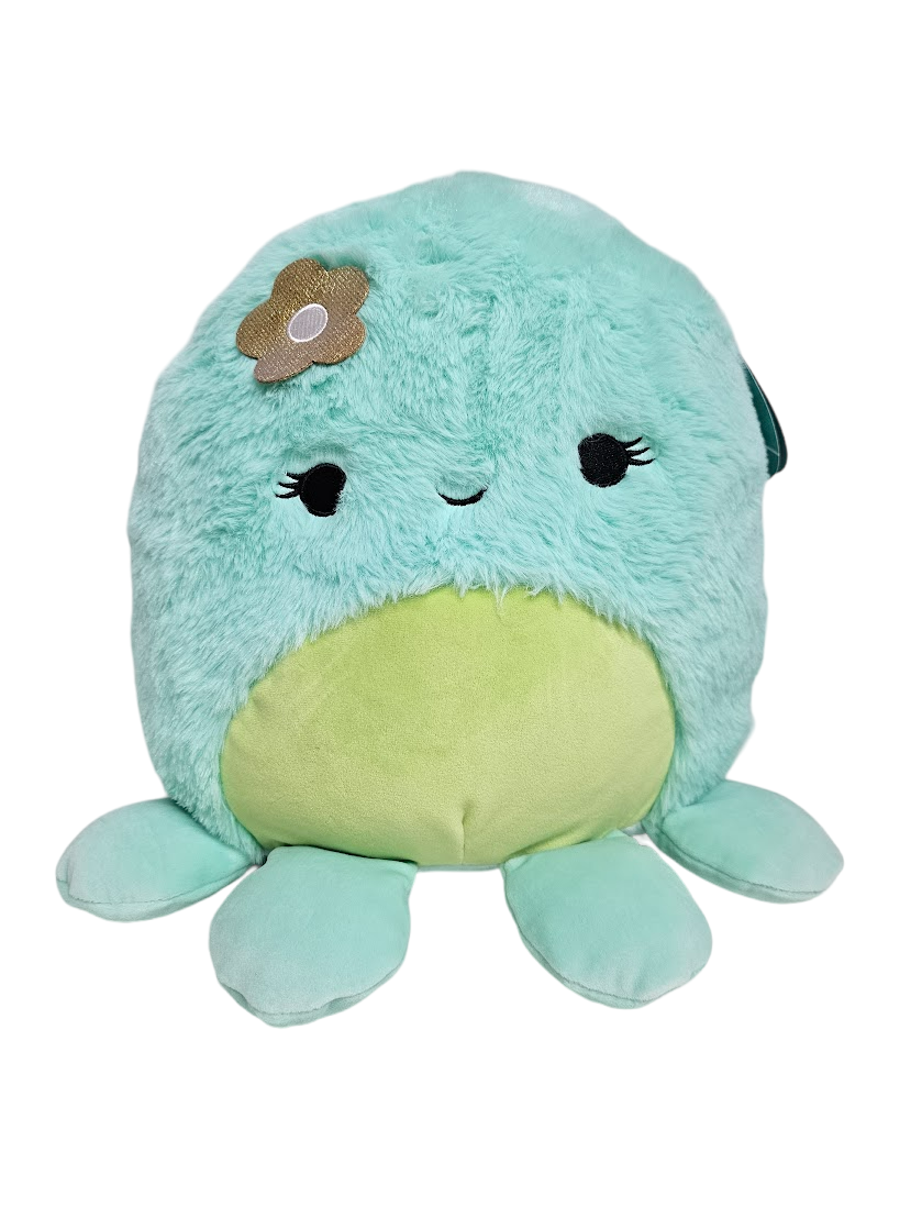 Squishmallows Official Kellytoys Plush 12 Inch Ophelia the Teal Octopus with Bow Fuzzamallow Ultimate Soft Plush Stuffed Toy Squishmallows