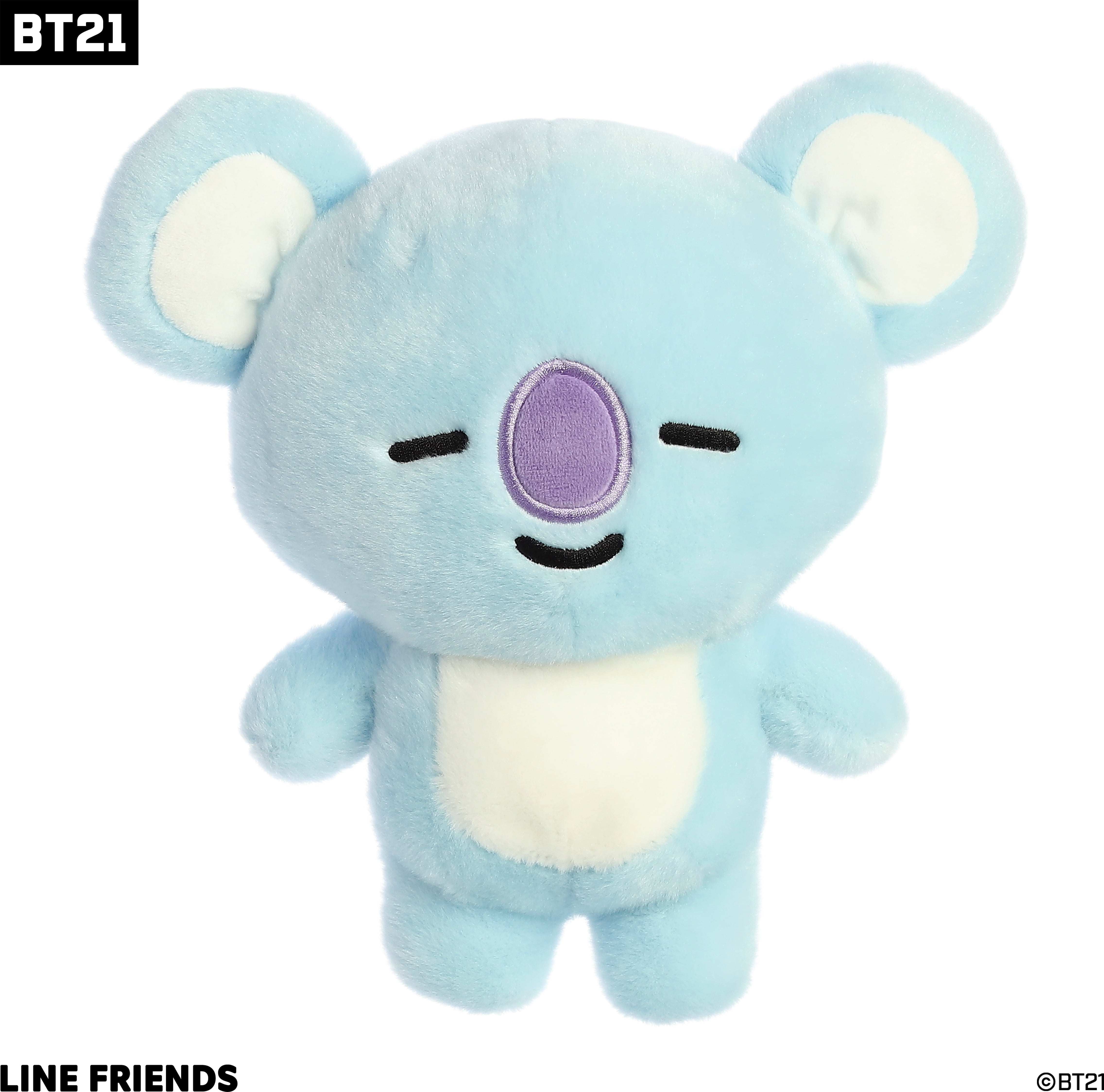 Aurora - Small Blue BT21 - 9" KOYA - Lovable Stuffed Doll Aurora