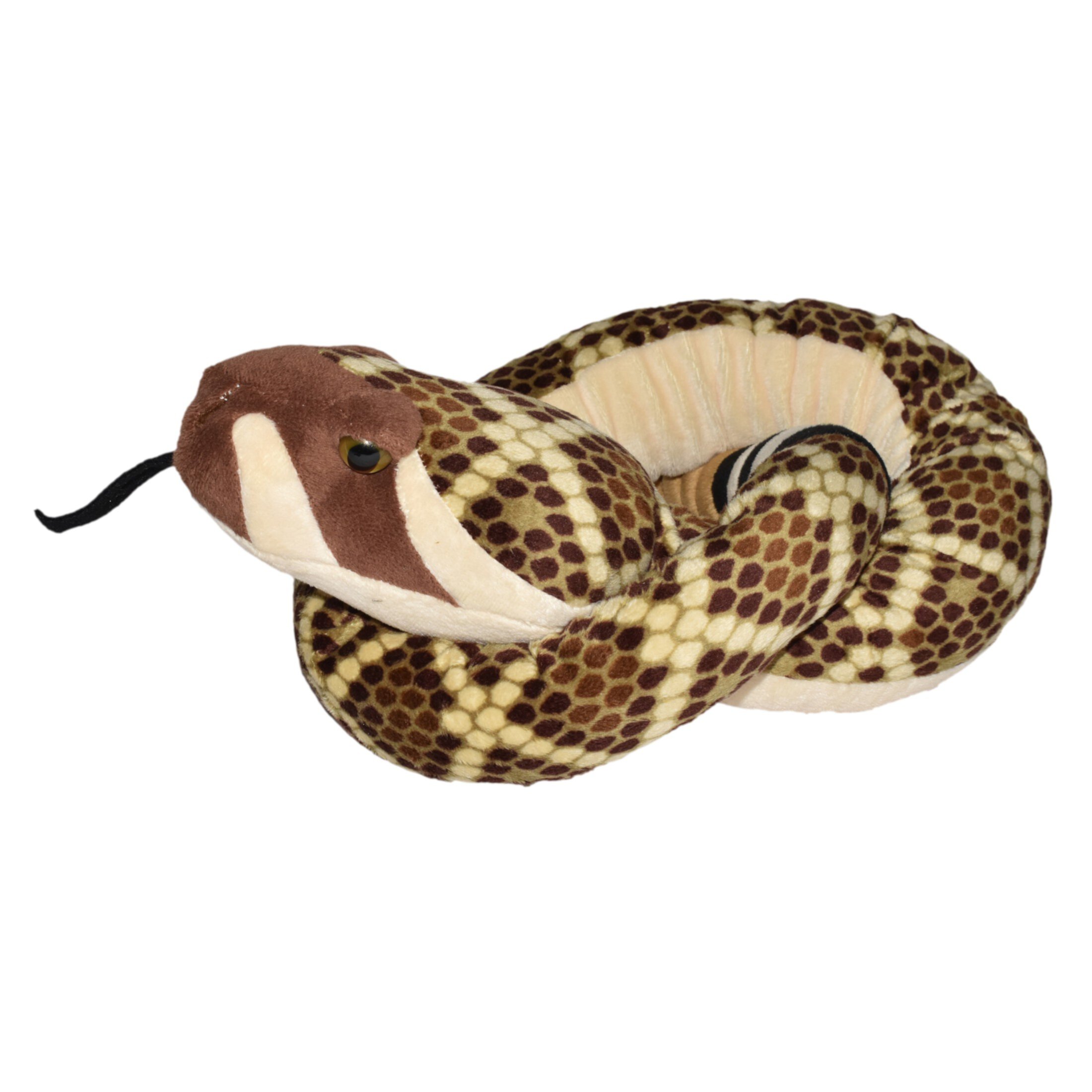 Wild Republic Plush Snake Western Diamondback Rattlesnake Stuffed Animal, 54 Inches Wild Republic