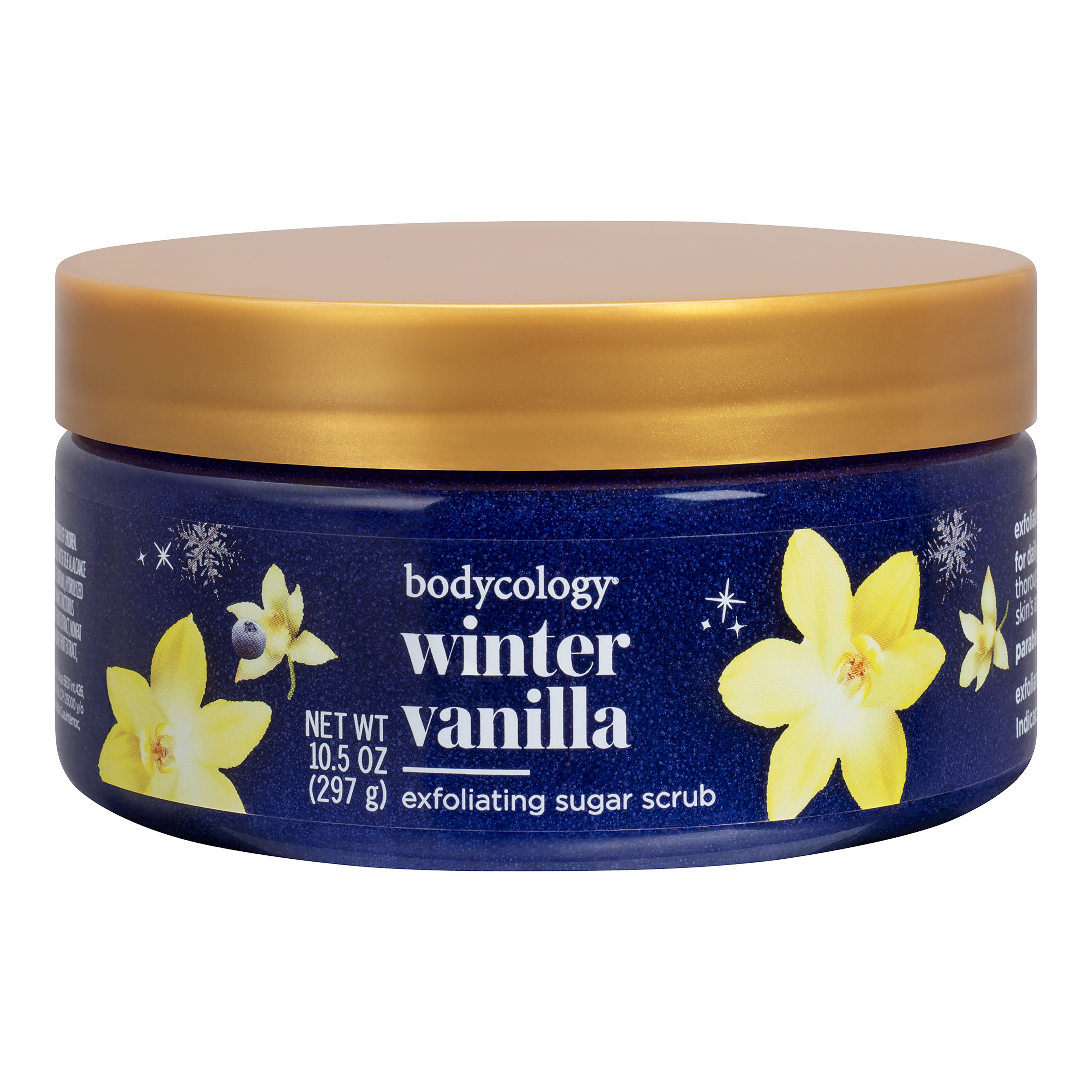 Bodycology Exfoliating Sugar Scrub, Winter Vanilla, 10 oz Bodycology