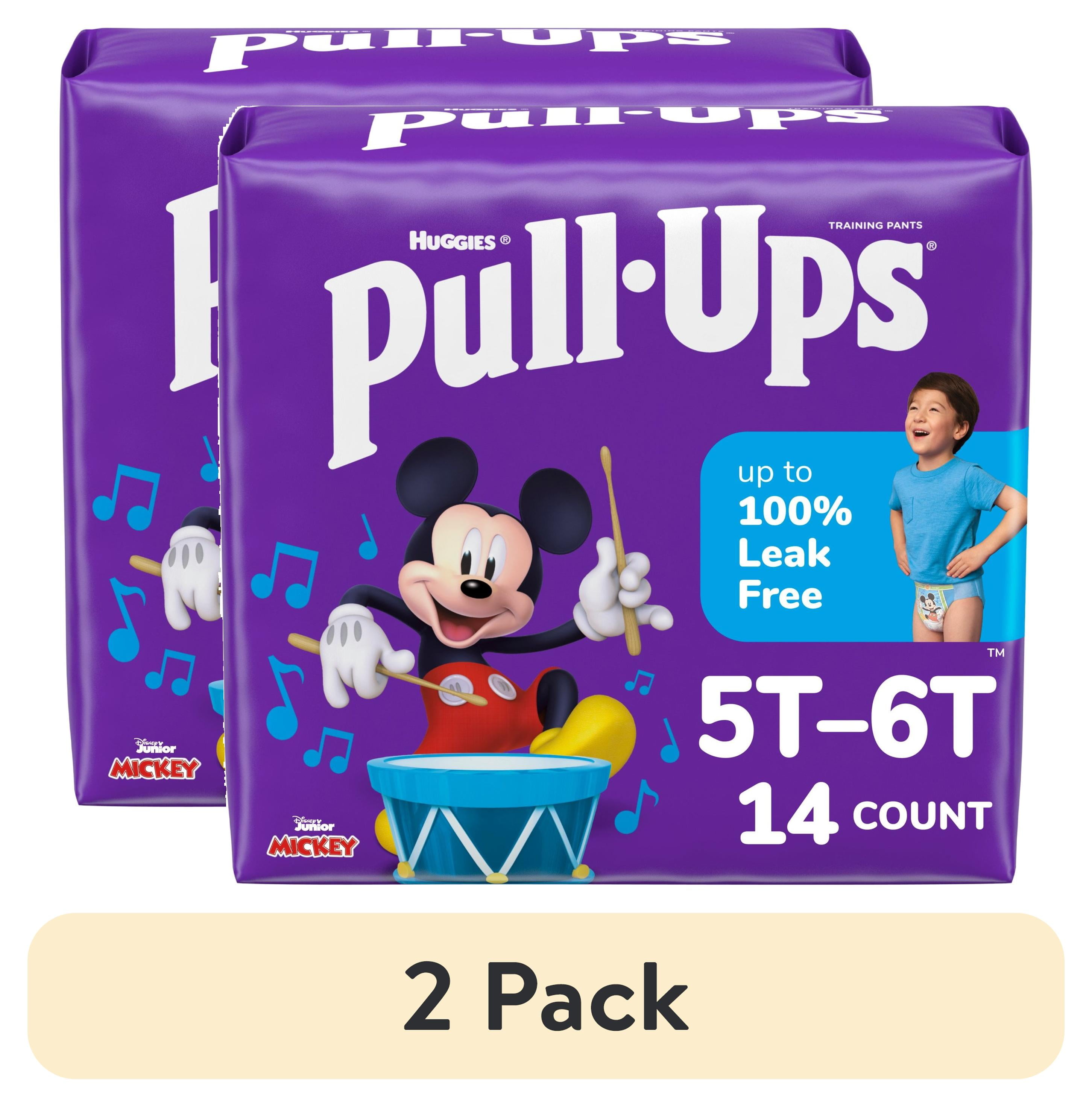 (2 pack) Pull-Ups Boys' Potty Training Pants, 5T-6T (46+ lbs), 14 Count (Select for More) Pull-Ups