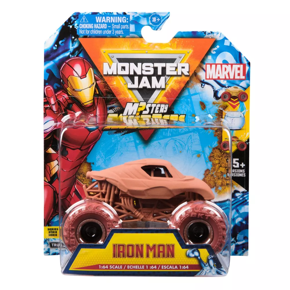 Monster Jam Marvel Mystery Mudders - 1:64 Scale - Iron Man Monster Jam