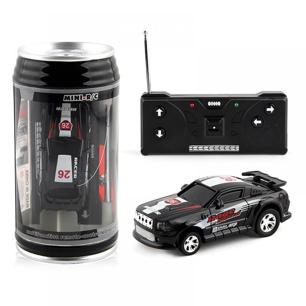 Mini Coke Can Speed Rc Remote Conrtol Micro Racing Car with Led Lingts Toys Kids Gift ESHOO