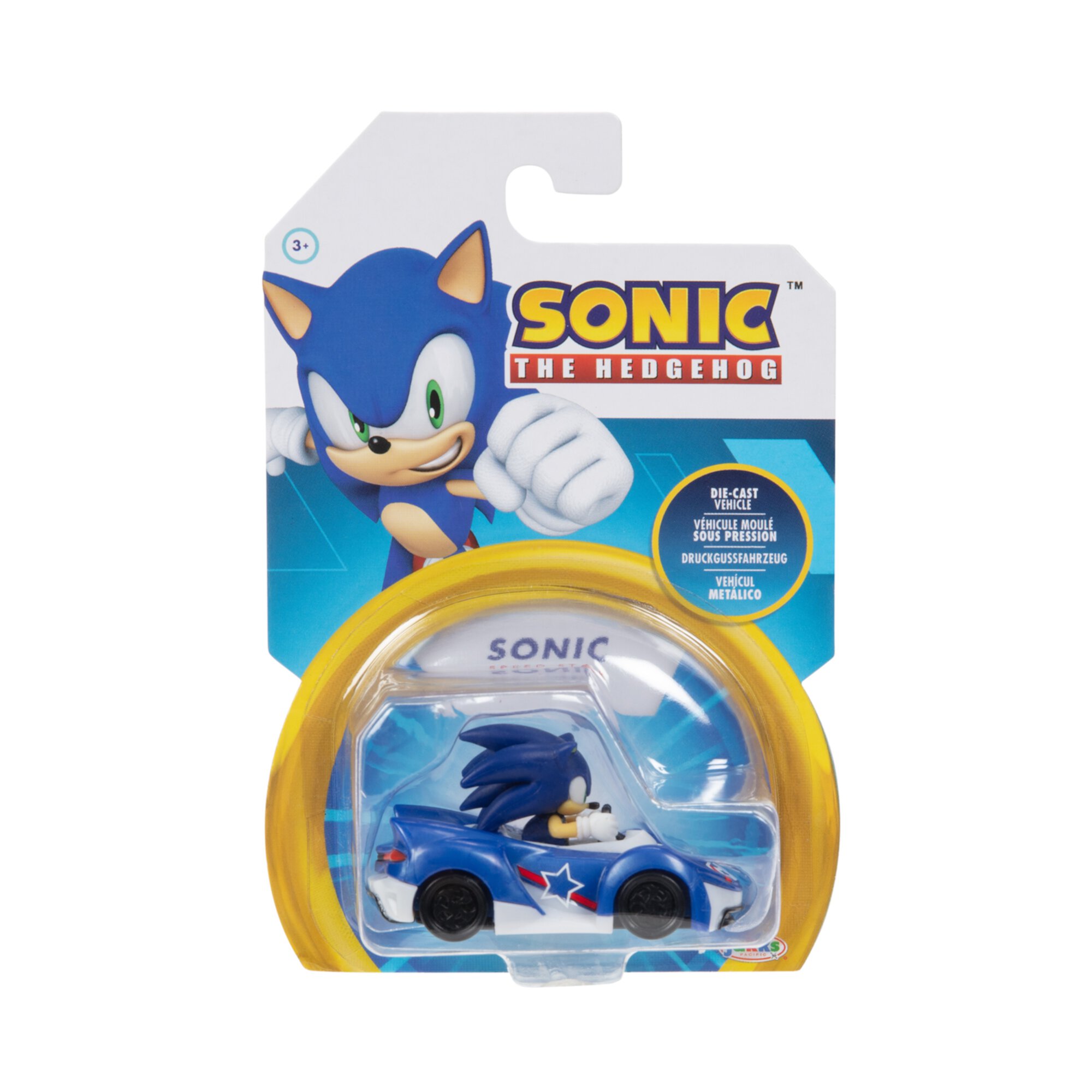 Sonic 1:64 Die-Cast Vehicle - Sonic (Speed Star v2) Sonic