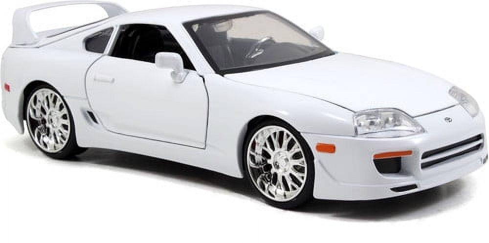 Fast & Furious 1:24 Brian's Dom's Toyota Supra Die-cast Car White Play Vehicles Fast and the Furious