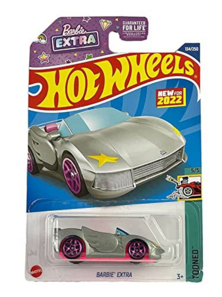 Hot Wheels Barbie Extra (Silver) 2022 Tooned Hot Wheels