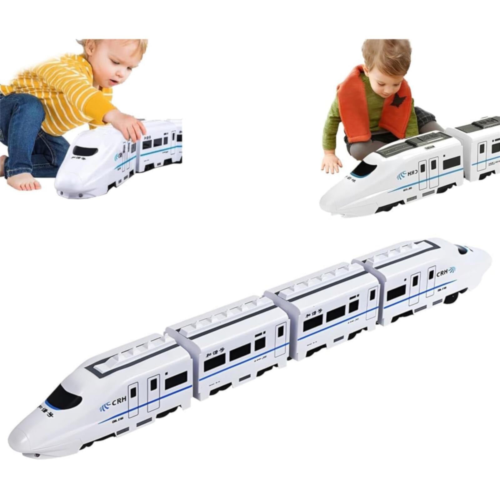 Electric Universal High Speed Railway Harmonious Train Toy Train Model Educational Toy With Lights And Sounds Assembly Of High Speed Train Children's Toy Car For OCCOKO