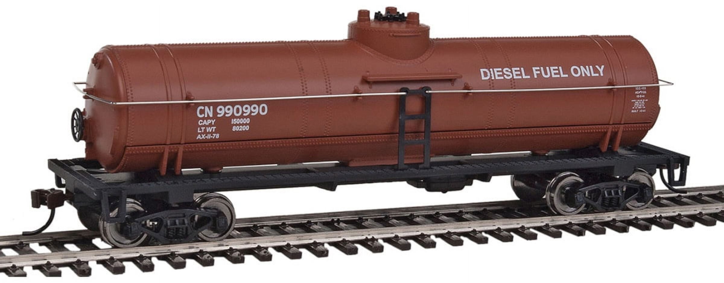 Walthers Trainline HO Scale Single Dome Tank Car Canadian National/CN #990990 Walthers Trainline