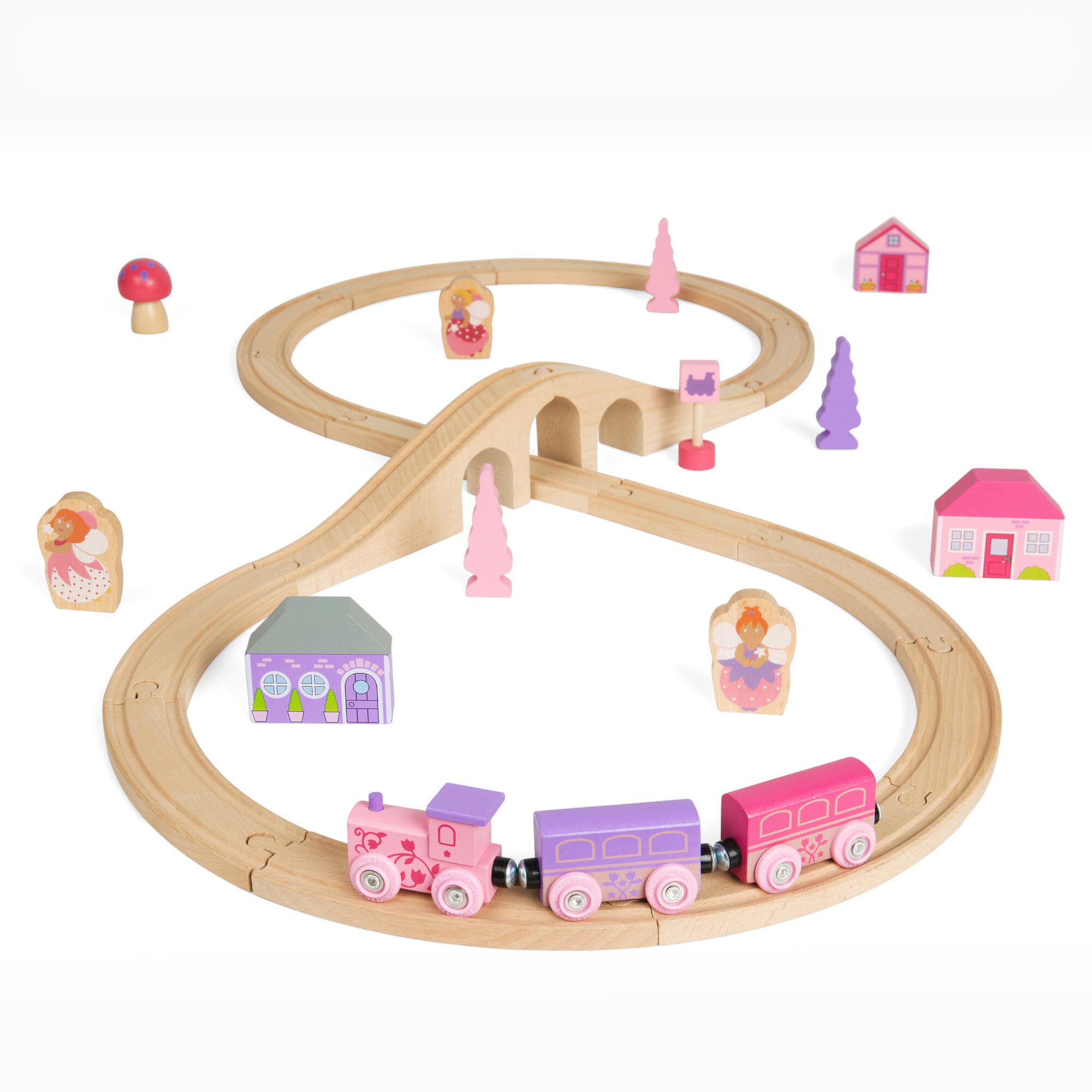 BigJigs Rail Wooden Fairy Figure 8 Play Train Set Bigjigs Toys