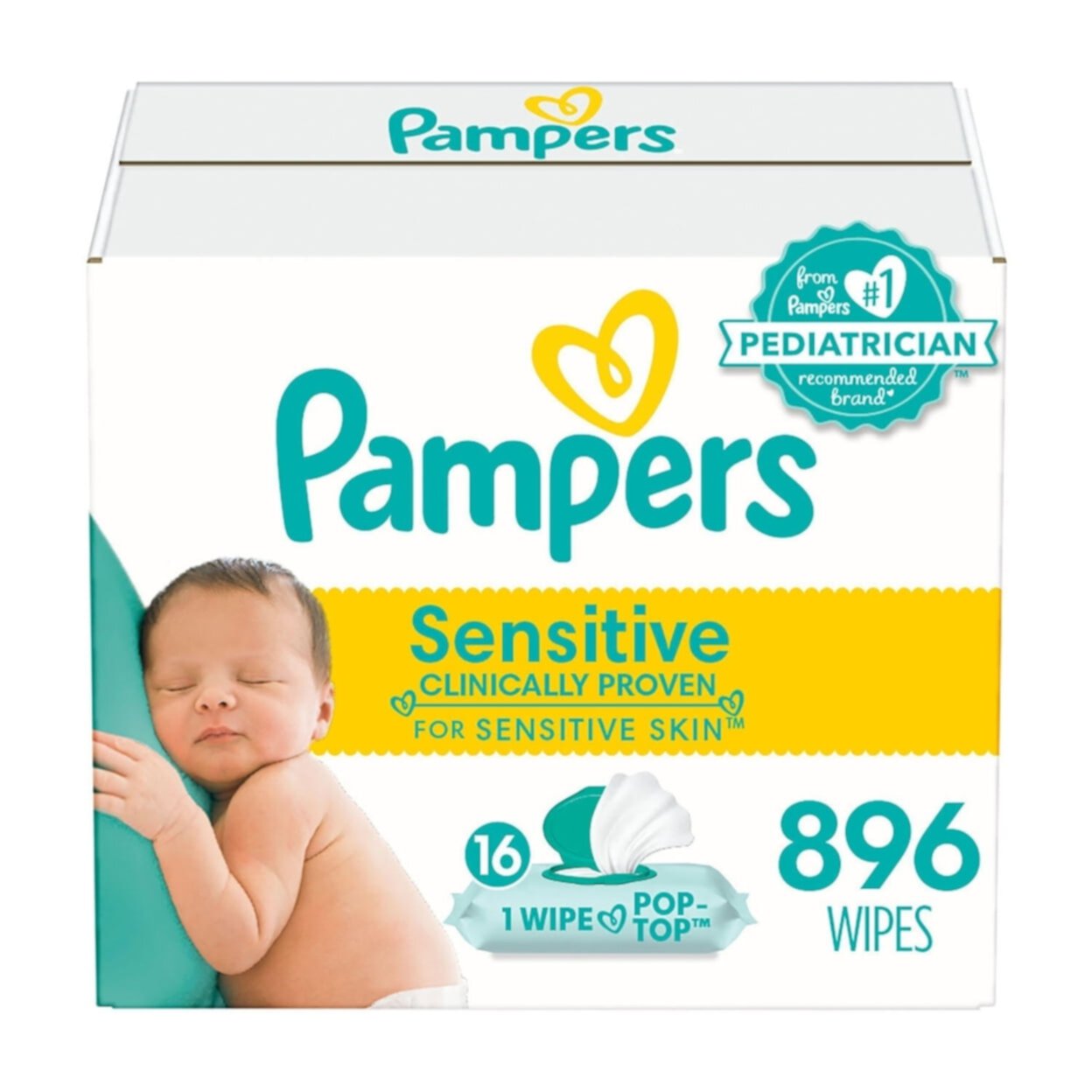 Pampers Sensitive Baby Wipes 1-Pack 84 Wipes Pampers