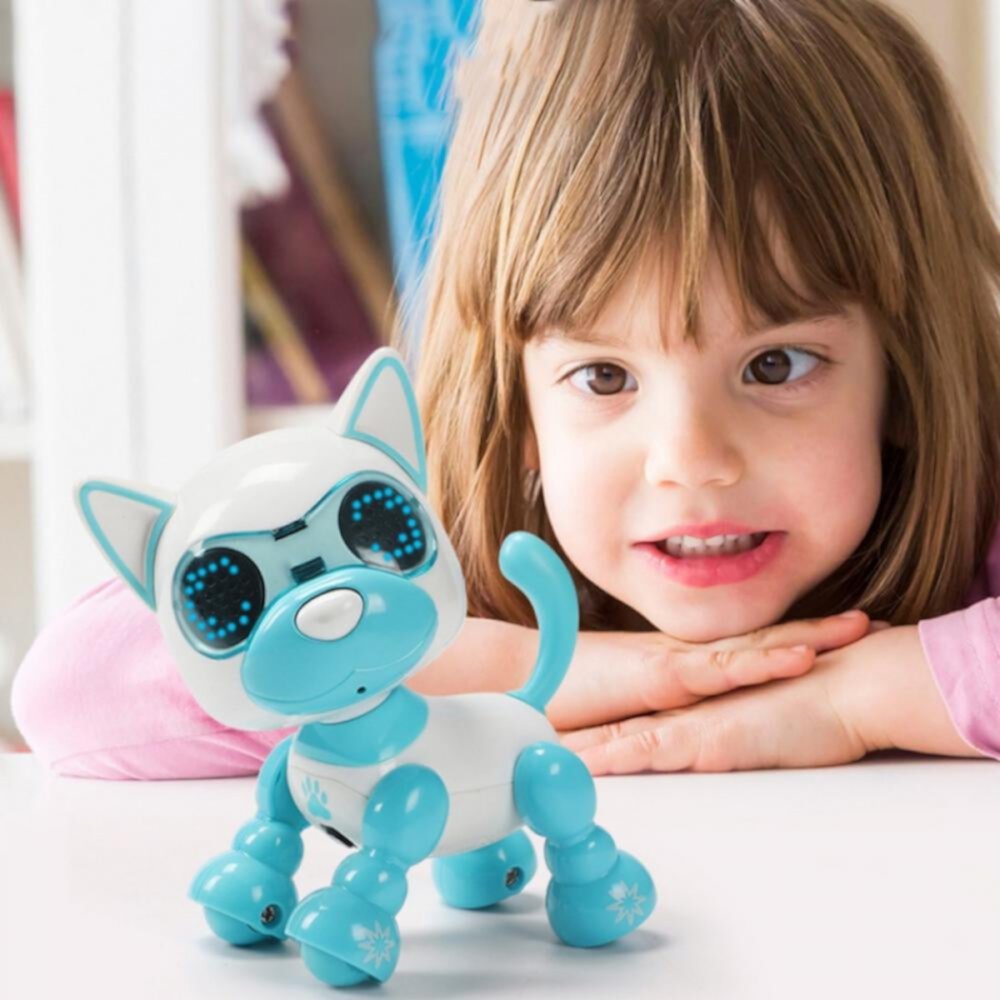 Robot Dog for Kids, DIY Magic Robo Dogs Toy with Voice Control, Touch Control, Light Flashing Eye, Smart Electronics Pet Dog Toys Interactive Puppy Gift for 3-12 Year Old Boys Girls Hardlegix