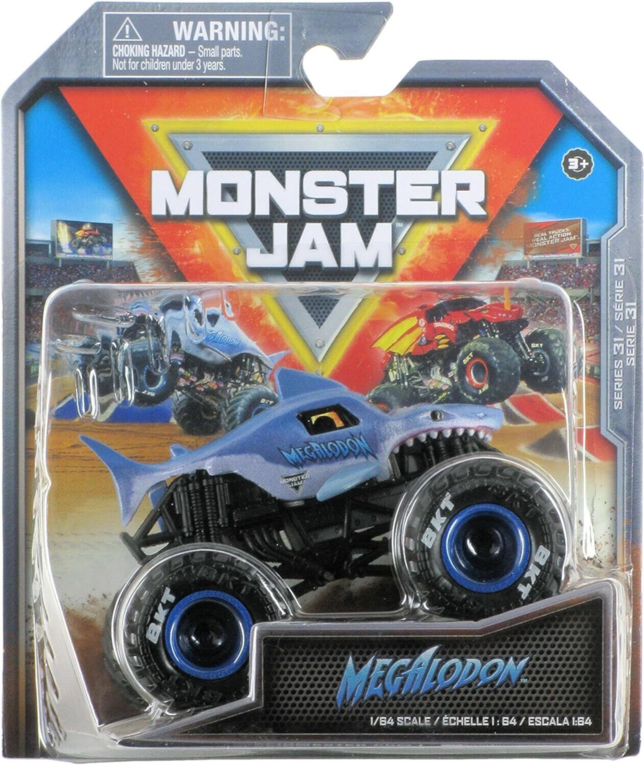 Monster Jam 2023 1:64 Diecast Truck Series 31 Megalodon Monster Jam