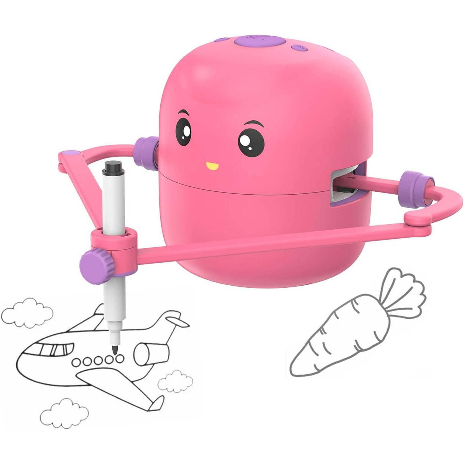 Interactive Educational Drawing Robot For Kids Learning Toy With 100 Word Cards Voice Interaction Diandeng