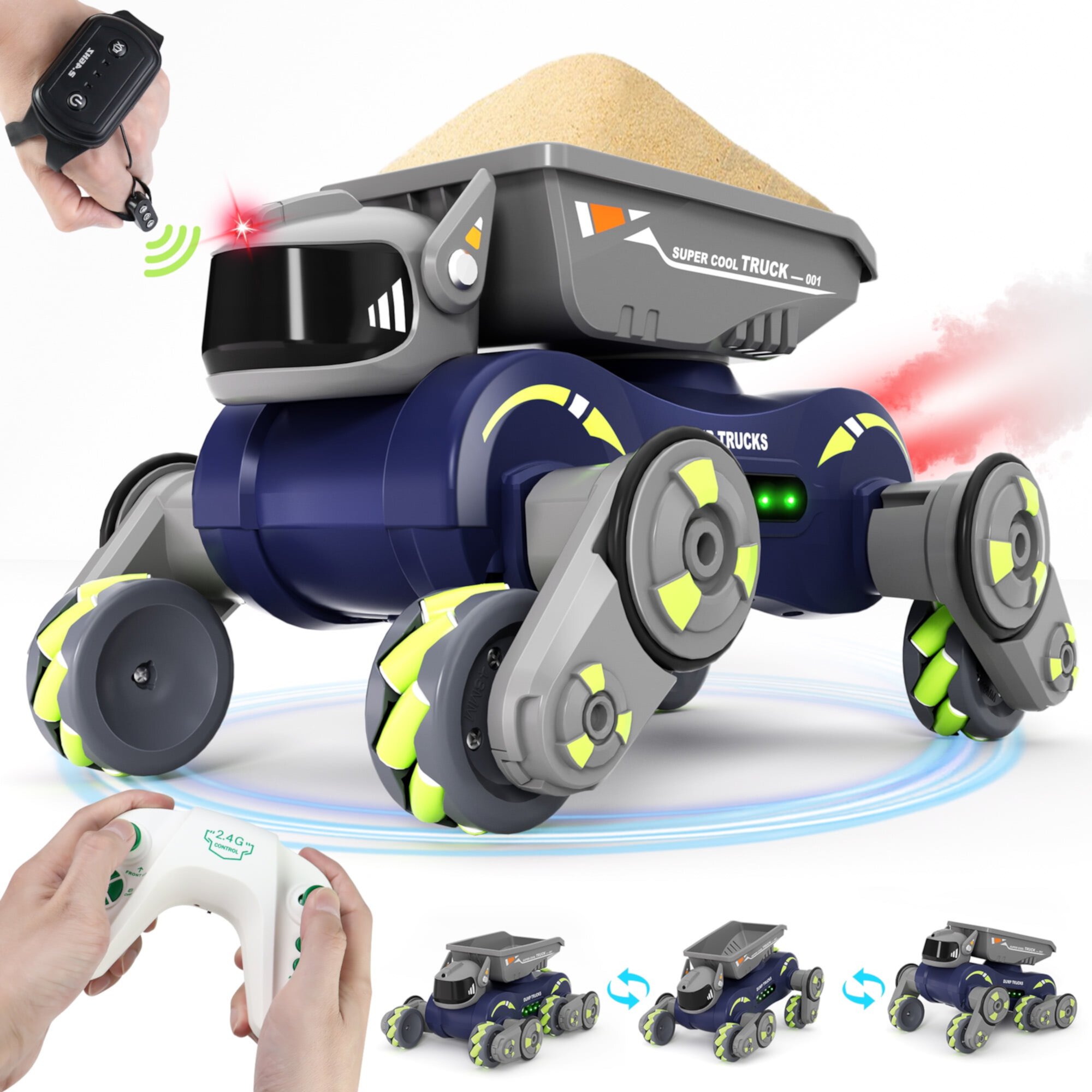 Yexmas 8WD Remote Control Car Robot Toys, 2.4GHz Gesture Sensing RC Stunt Car for Boys Girls Kids 8-12 and up Yexmas