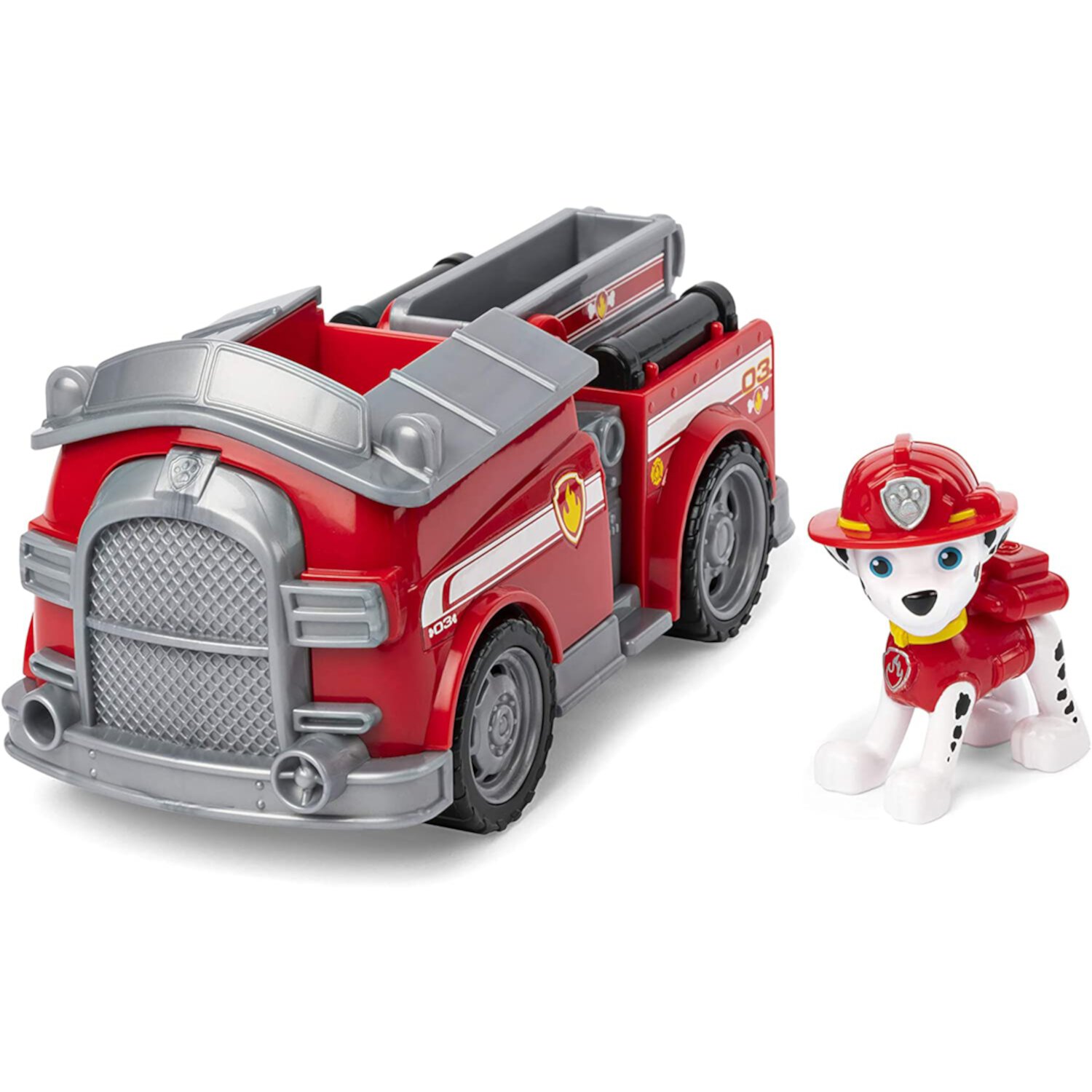 Paw Patrol Marshall's Fire Engine Vehicle w/ Collectible Figure for Kids 3 & Up Paw Patrol